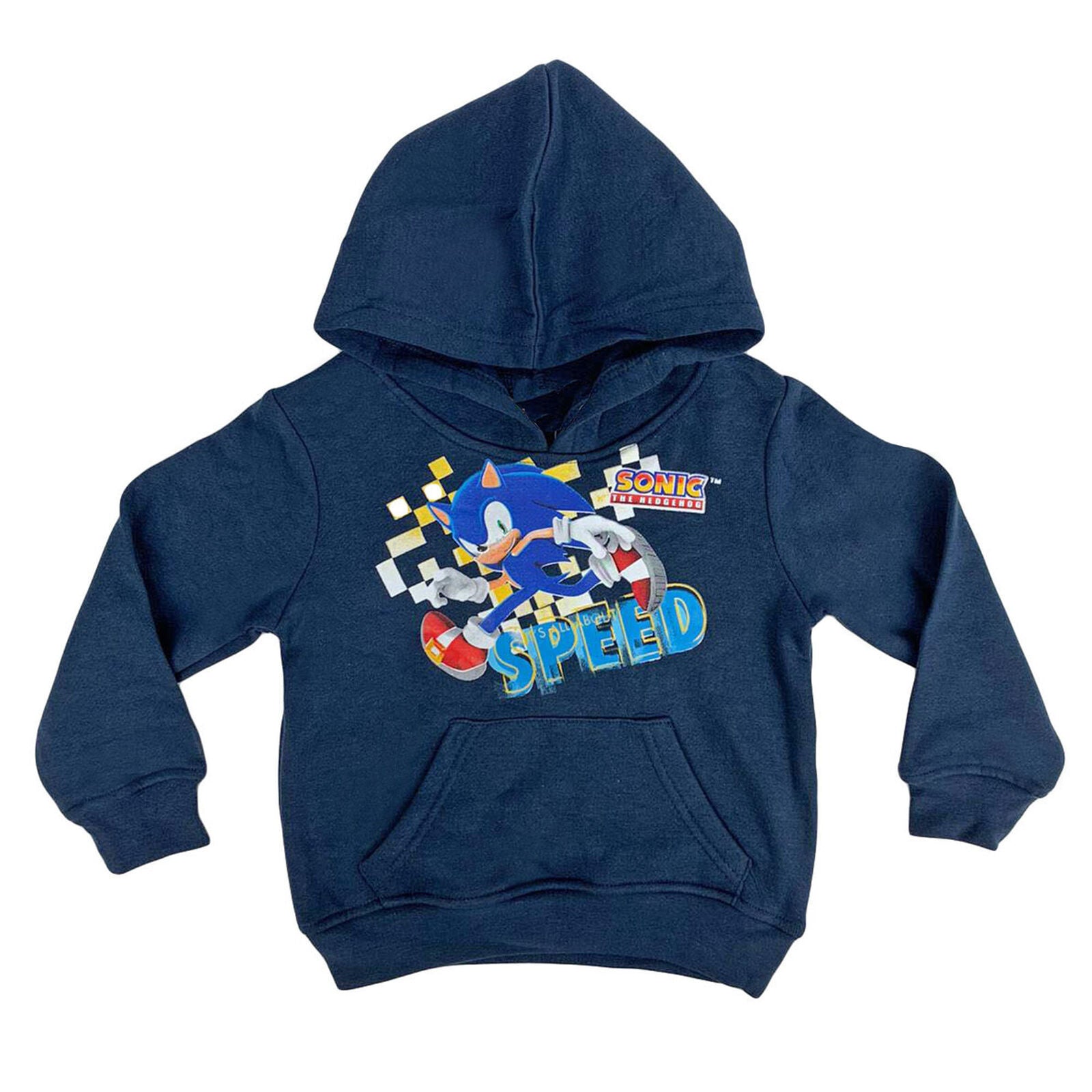 Felpa stampata con cappuccio ufficiale Sonic The Hedgehog videogame bambino 1431