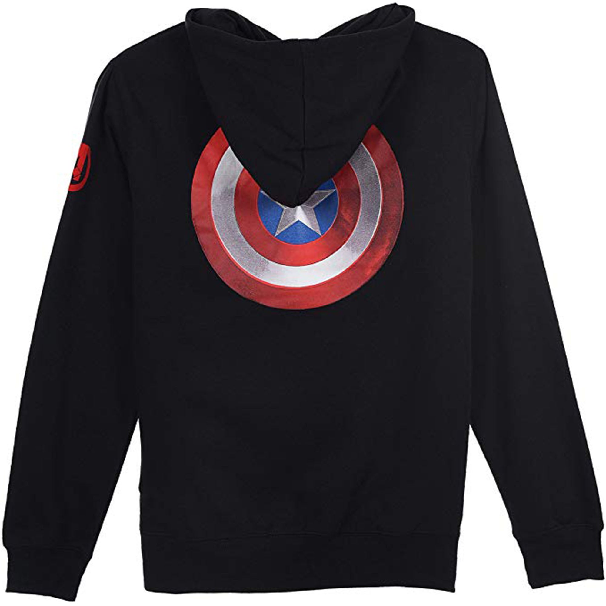 Felpa con cappuccio ufficiale Marvel Avengers Capitan America stampa Scudo 1435