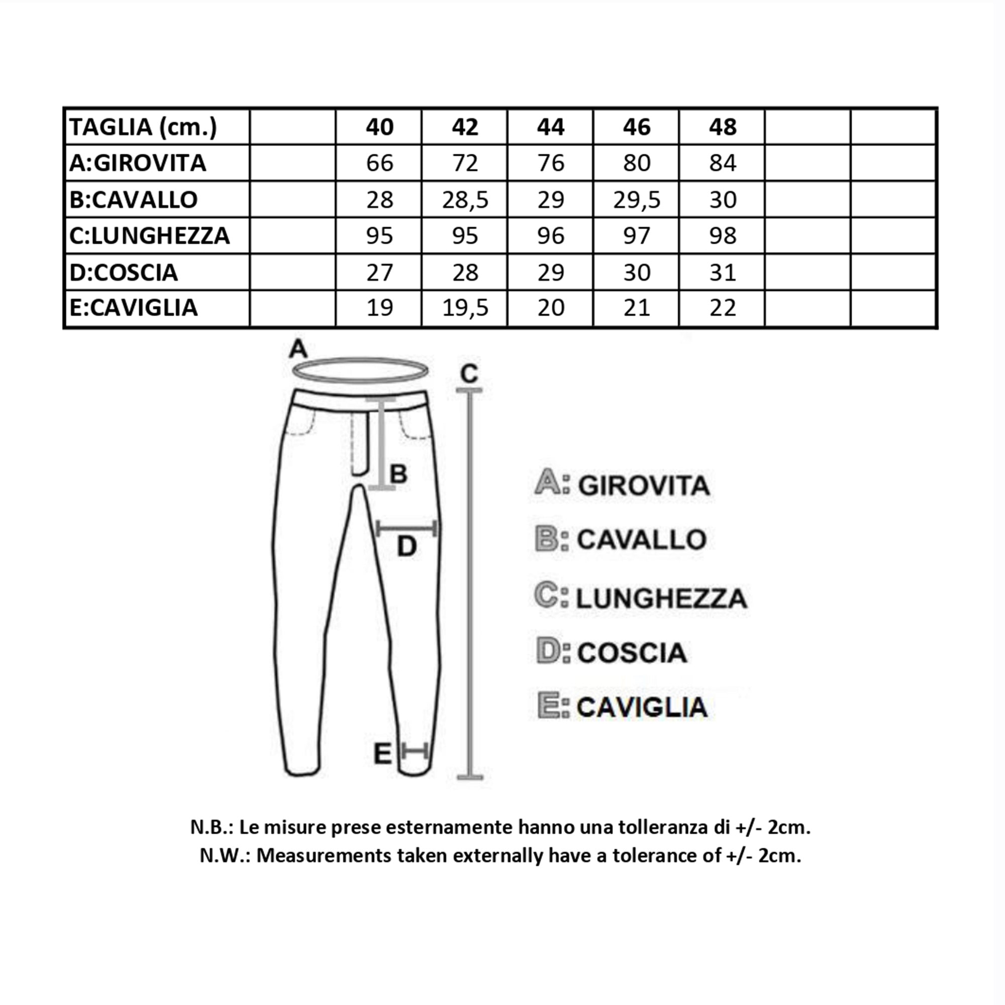 Pantalone donna confort alla caviglia vita alta made in italy 1460