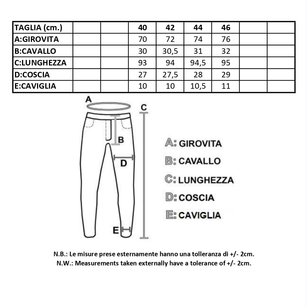 Pantalone donna casual con elastico in vita e tasconi made in italy 1477