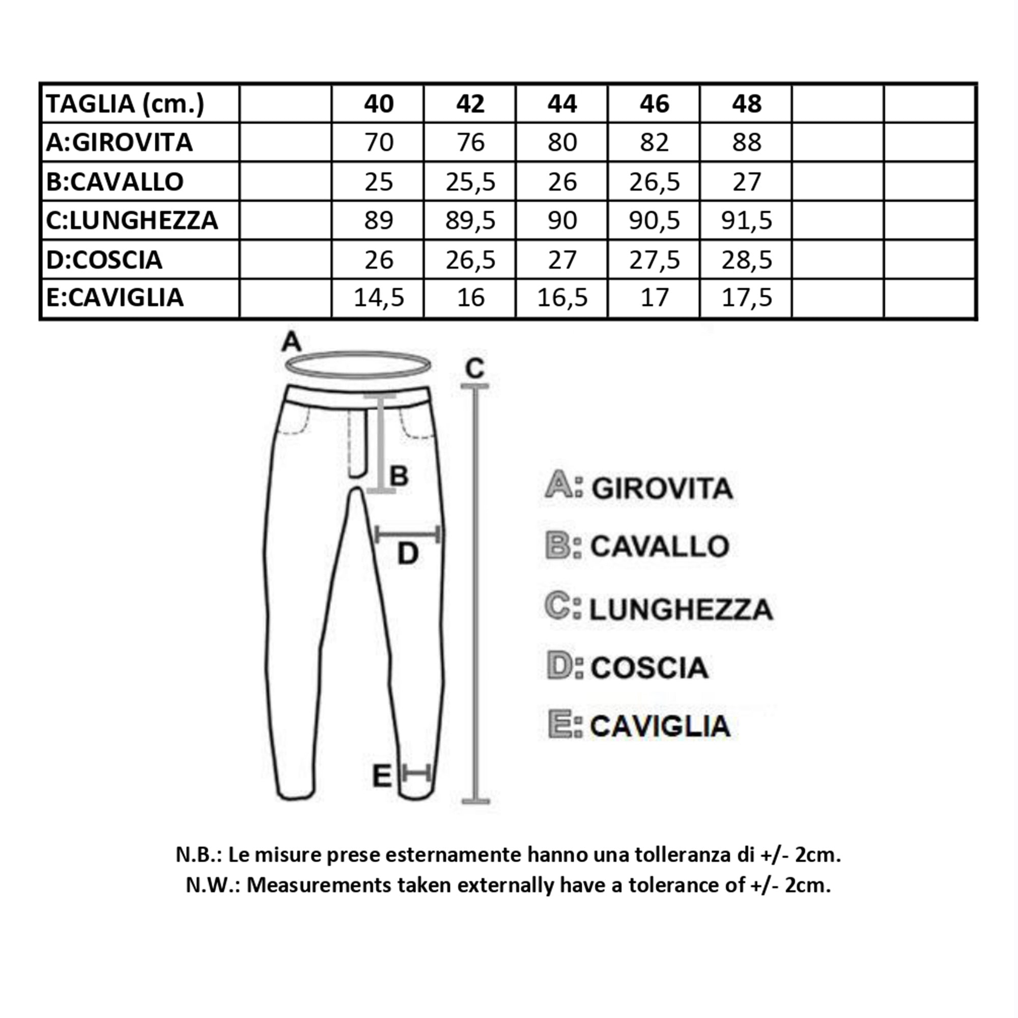 Pantalone donna casual in fantasia tasca uomo made in italy 1480
