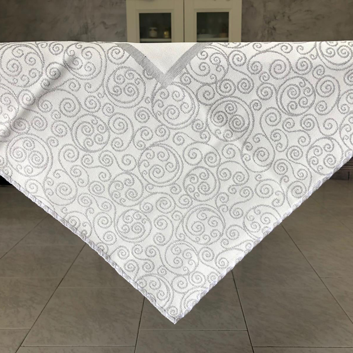 Centrotavola natalizio VINGI 100x100 cm decorazioni Natale glitter 1542