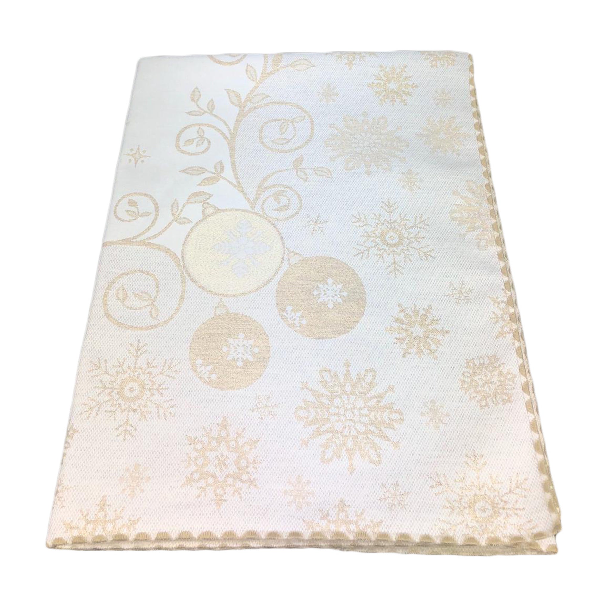 Copritavolo natalizio VINGI 140x180 cm decorazioni Natale glitter 6 posti 1546