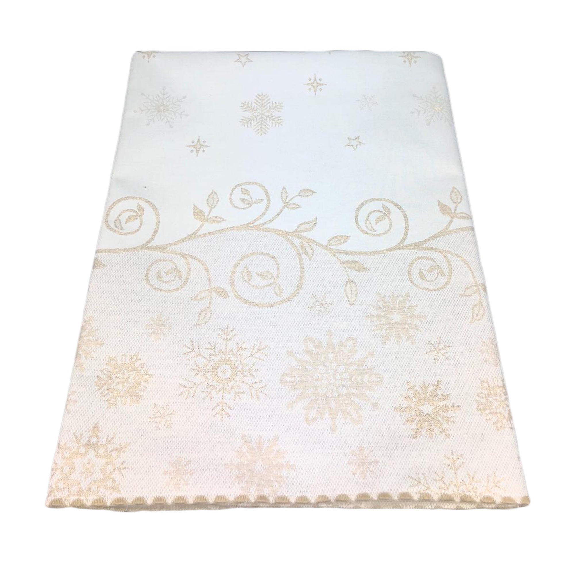 Copritavolo natalizio VINGI 140x180 cm decorazioni Natale glitter 6 posti 1546