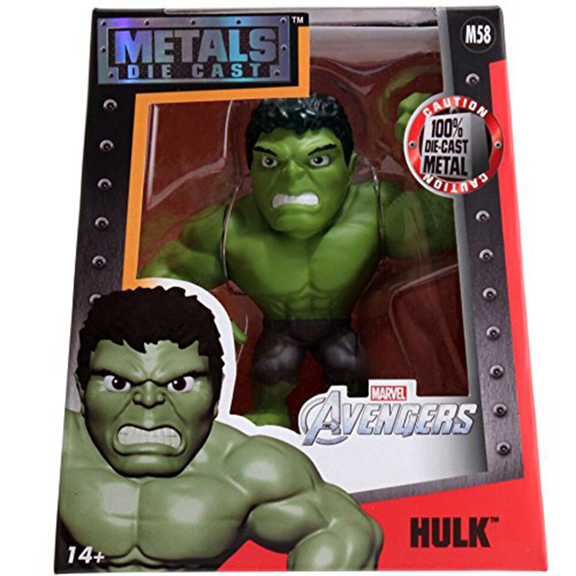 Jada Metals Die Cast figura di Marvel Avengers Hulk 1596