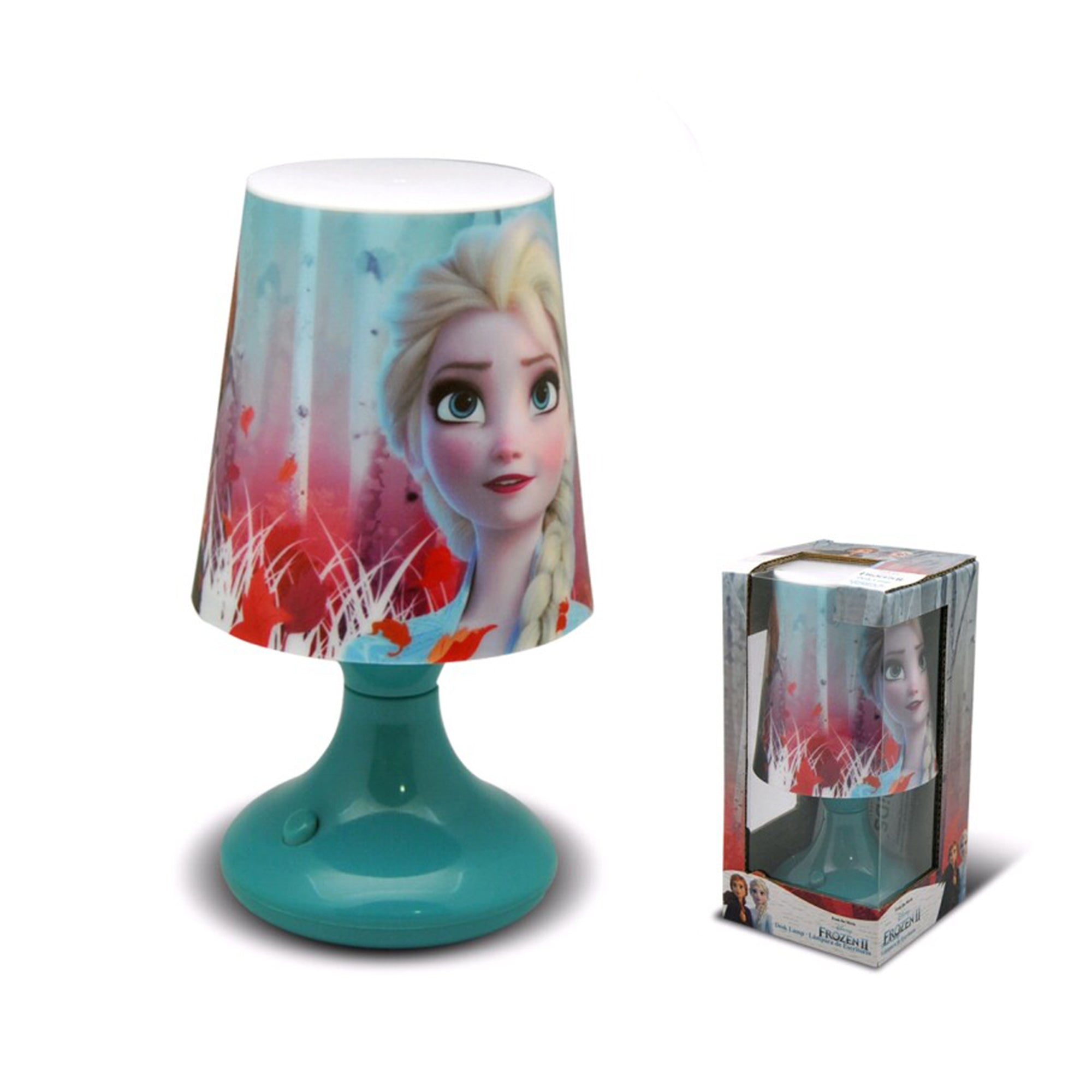 Lampada da notte comodino Disney Frozen II luce a LED da tavolo bambini 1639