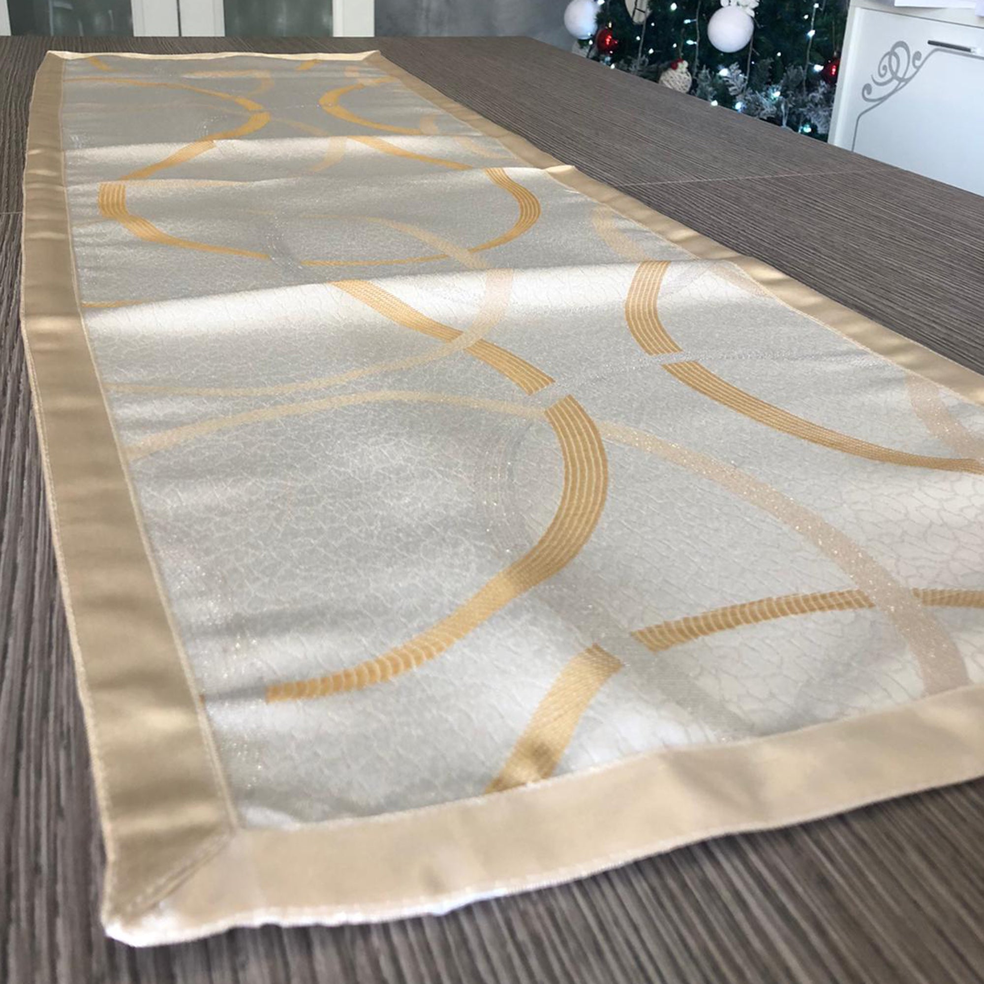 Runner da tavola in raso striscia centro tavola Nausikaa 40x120 cm 1693