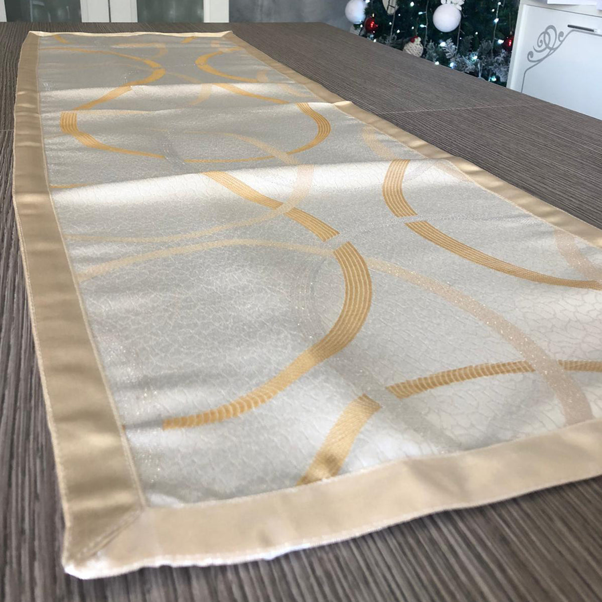 Runner da tavola in raso striscia centro tavola Nausikaa 40x120 cm 1693