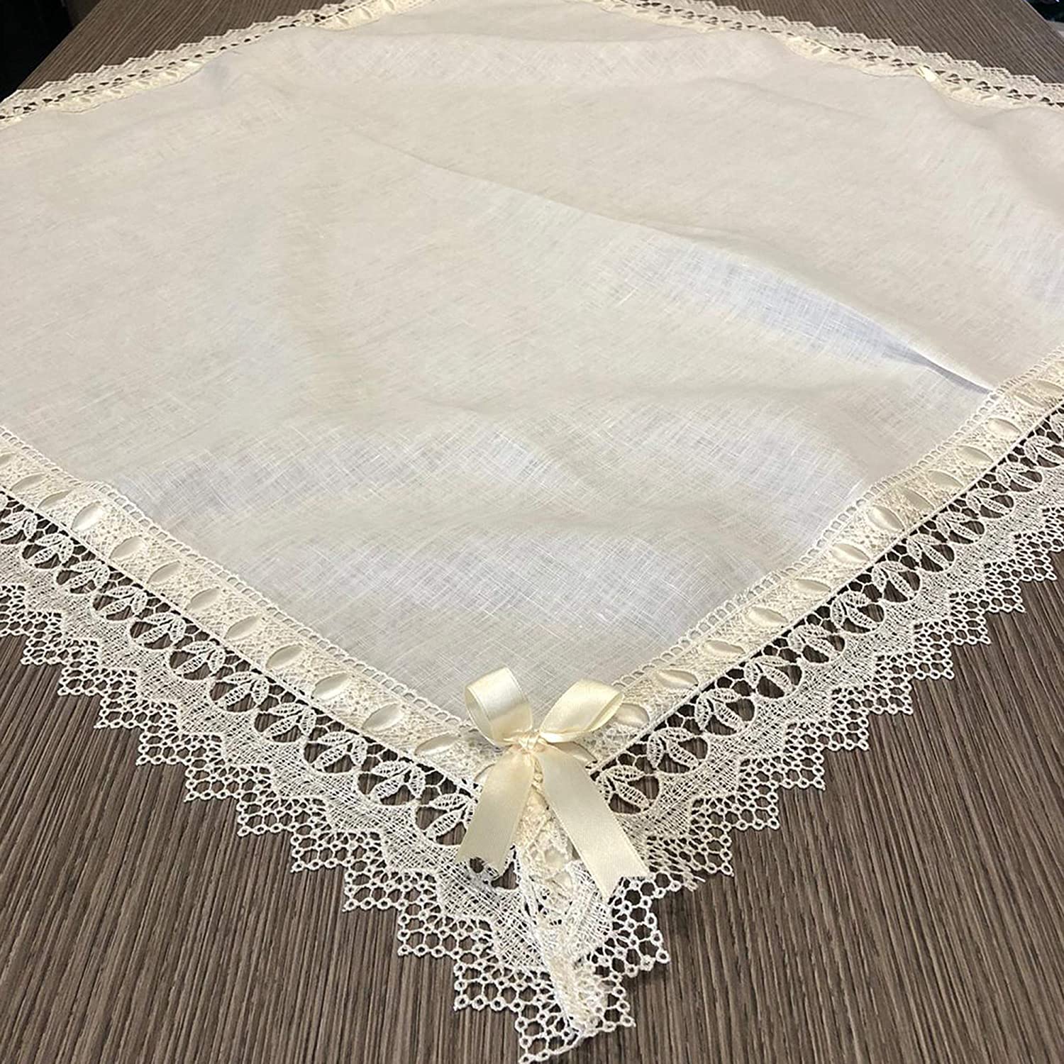 Centrotavola quadrato lino Nausikaa 90x90 cm 1698