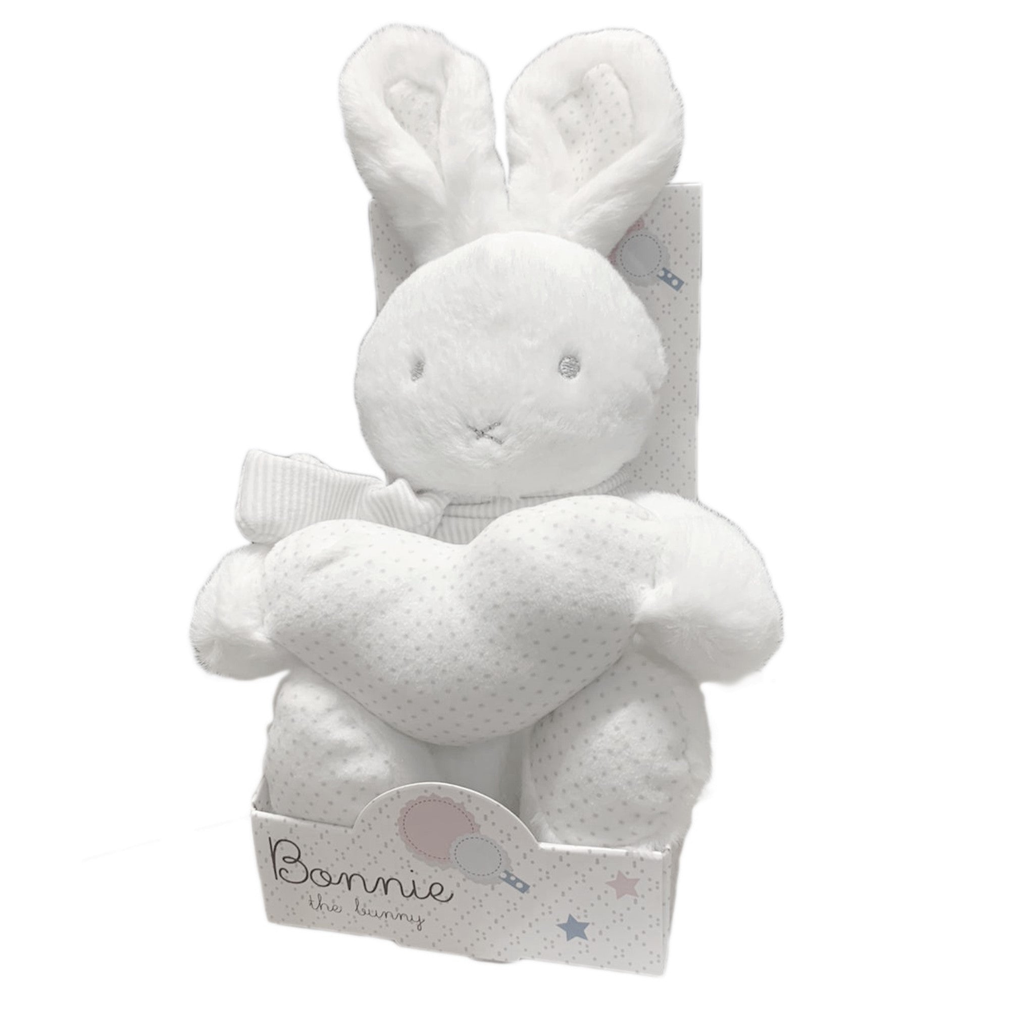 Peluche Bonnie the bunny pupazzo coniglietto con cuore per bambini 1764