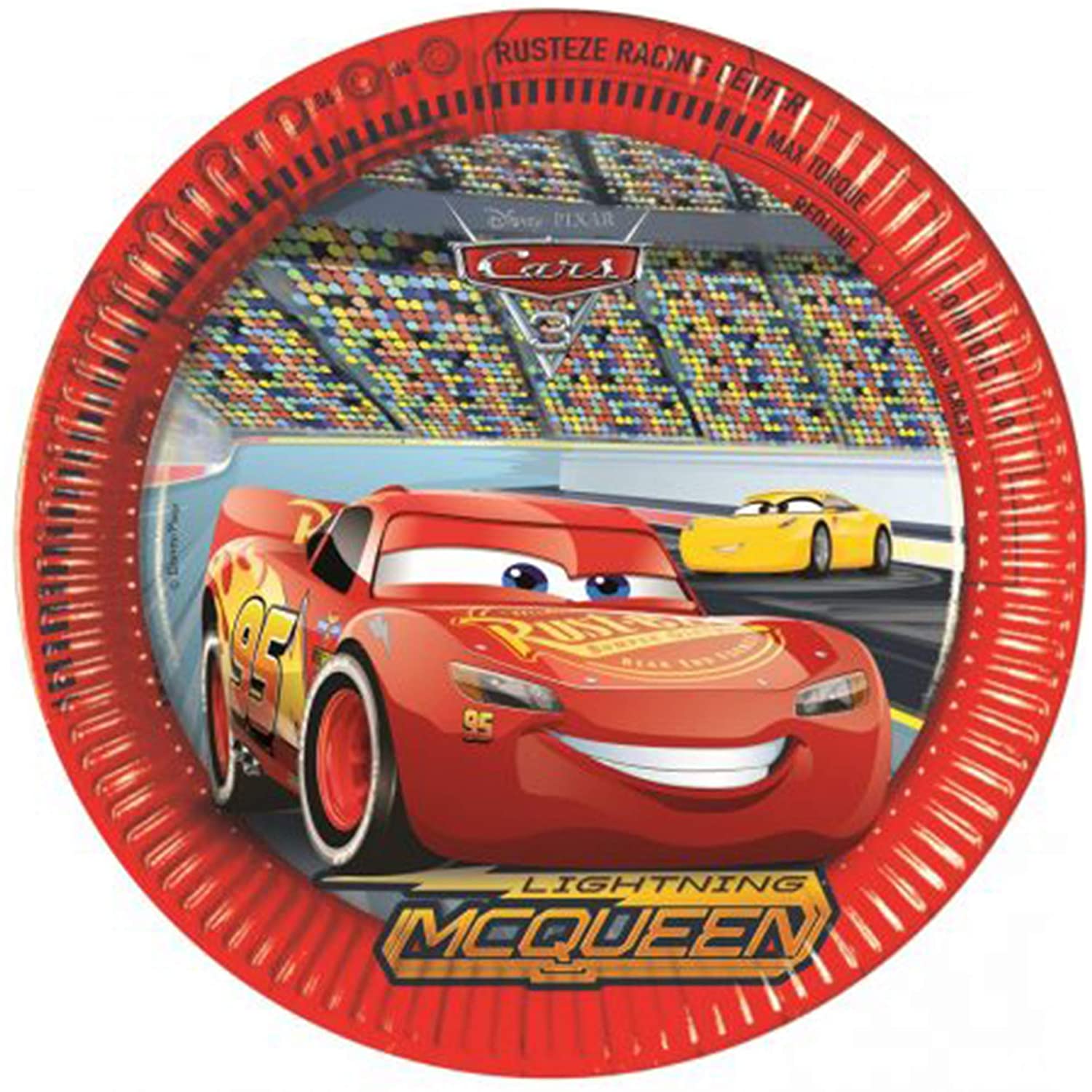 Kit party Disney Cars 3 24 persone bicchieri piatti tovaglia tovaglioli 1781