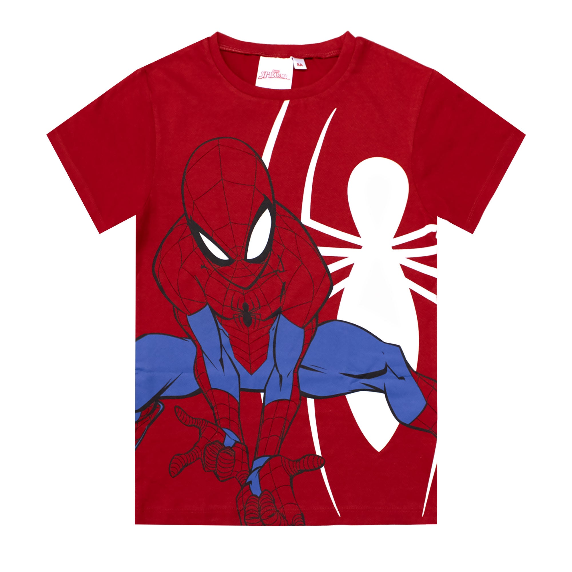 Maglietta Marvel Spiderman t-shirt in cotone stampata bambino da 3 a 8 anni 1830