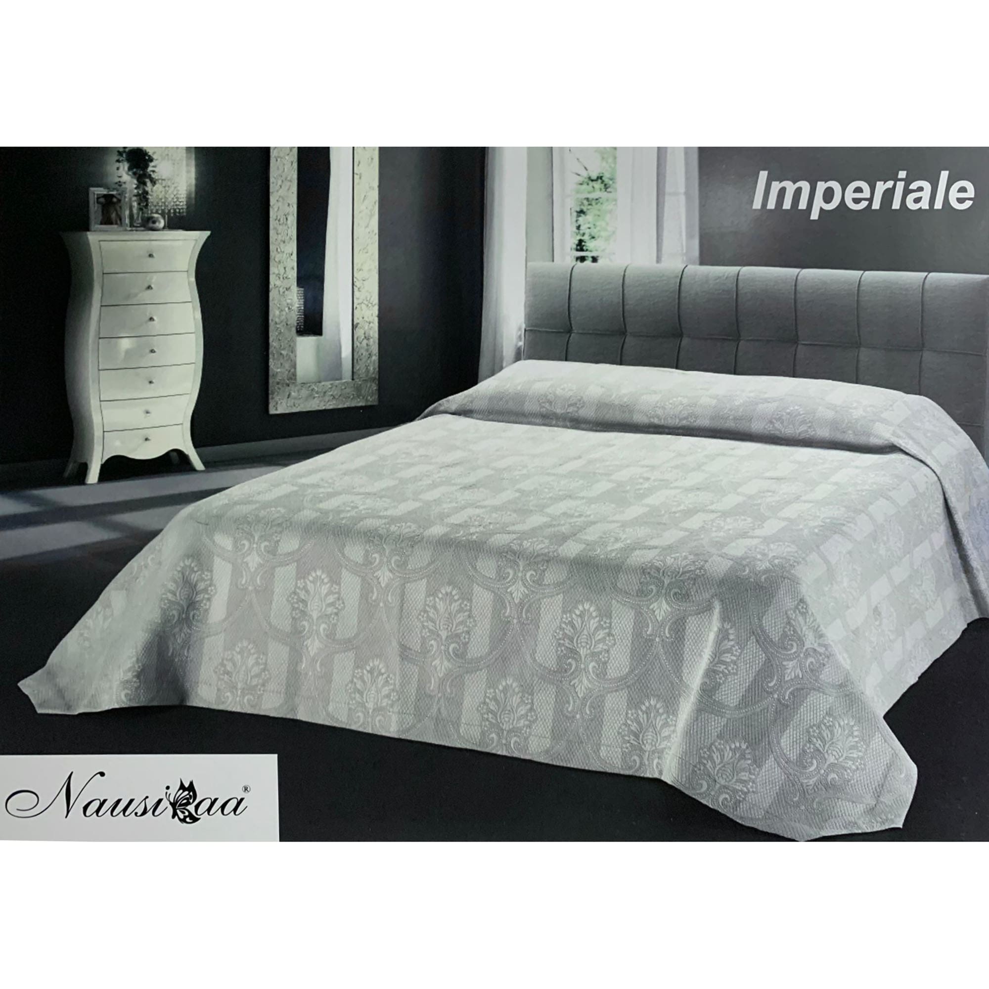 Copriletto per letto matrimoniale in jacquard Nausikaa art. Imperiale 1952