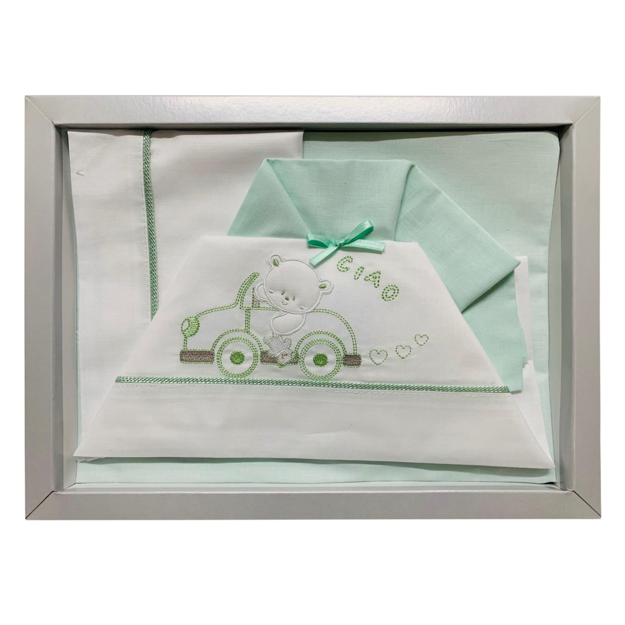 Coordinato culla carrozzina Piccole Emozioni neonato set 3 pezzi in cotone 2516