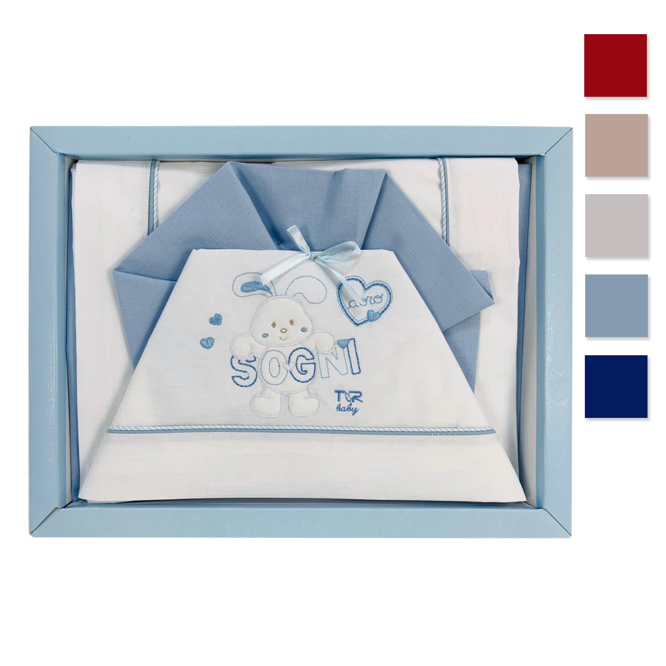 Coordinato culla carrozzina Piccole Emozioni neonato set 3 pezzi in cotone 2517