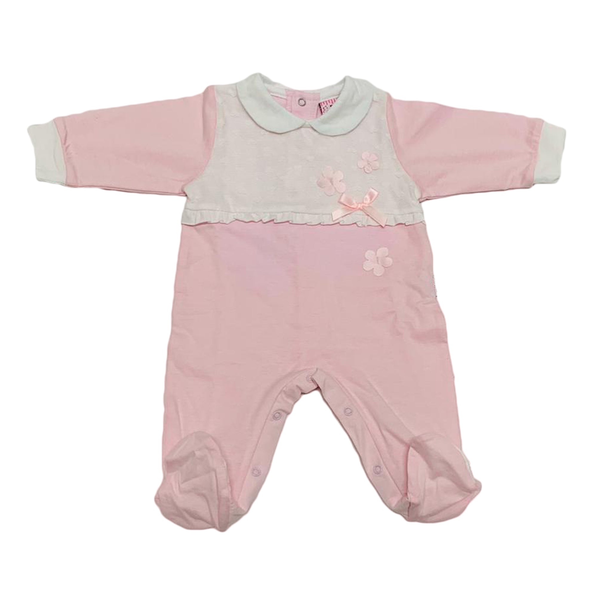 Tutina body neonato in jersey cotone IRGE tuta body bimba ricamata 2582