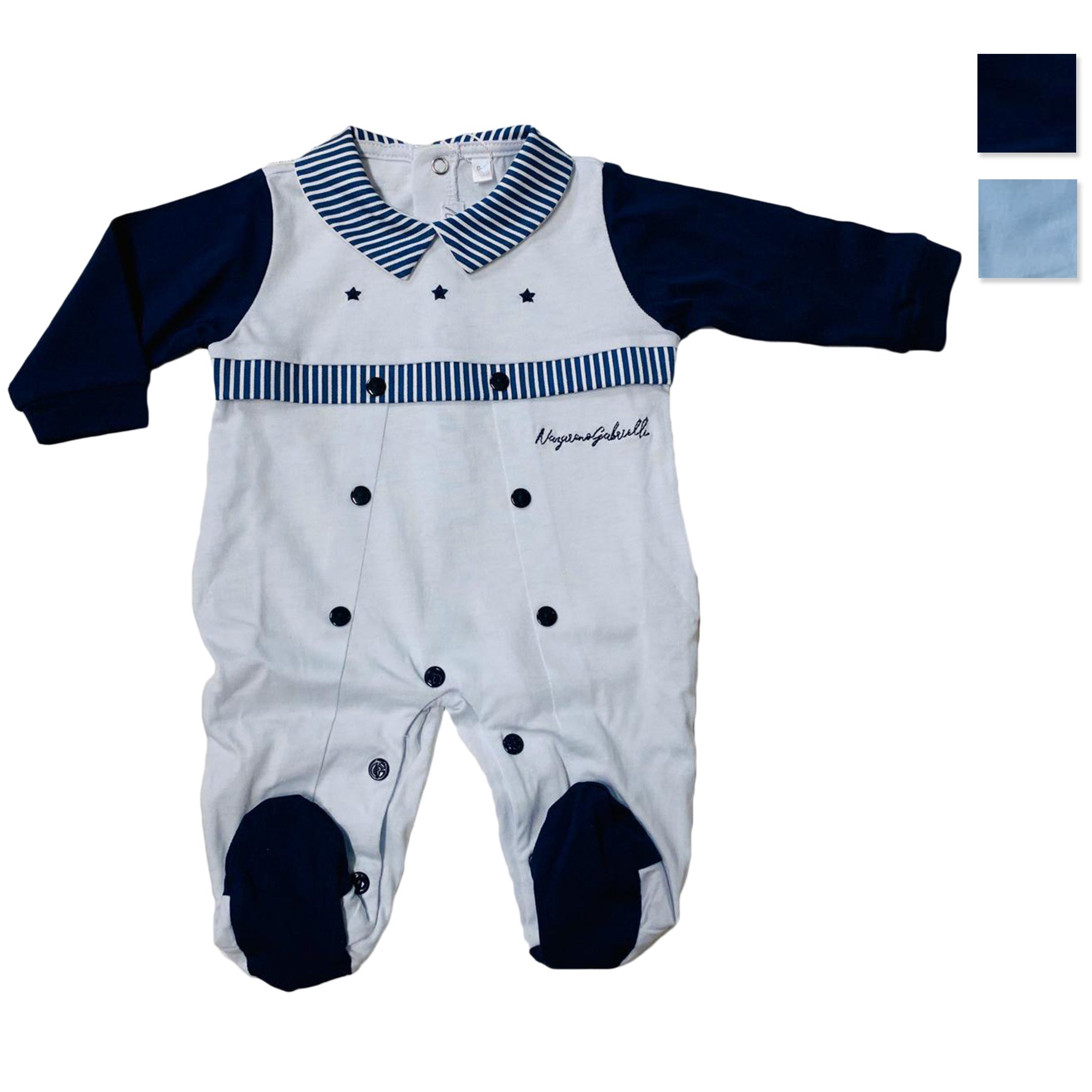 Tutina body neonato in jersey cotone Nazareno Gabrielli tuta body bimbo 2592