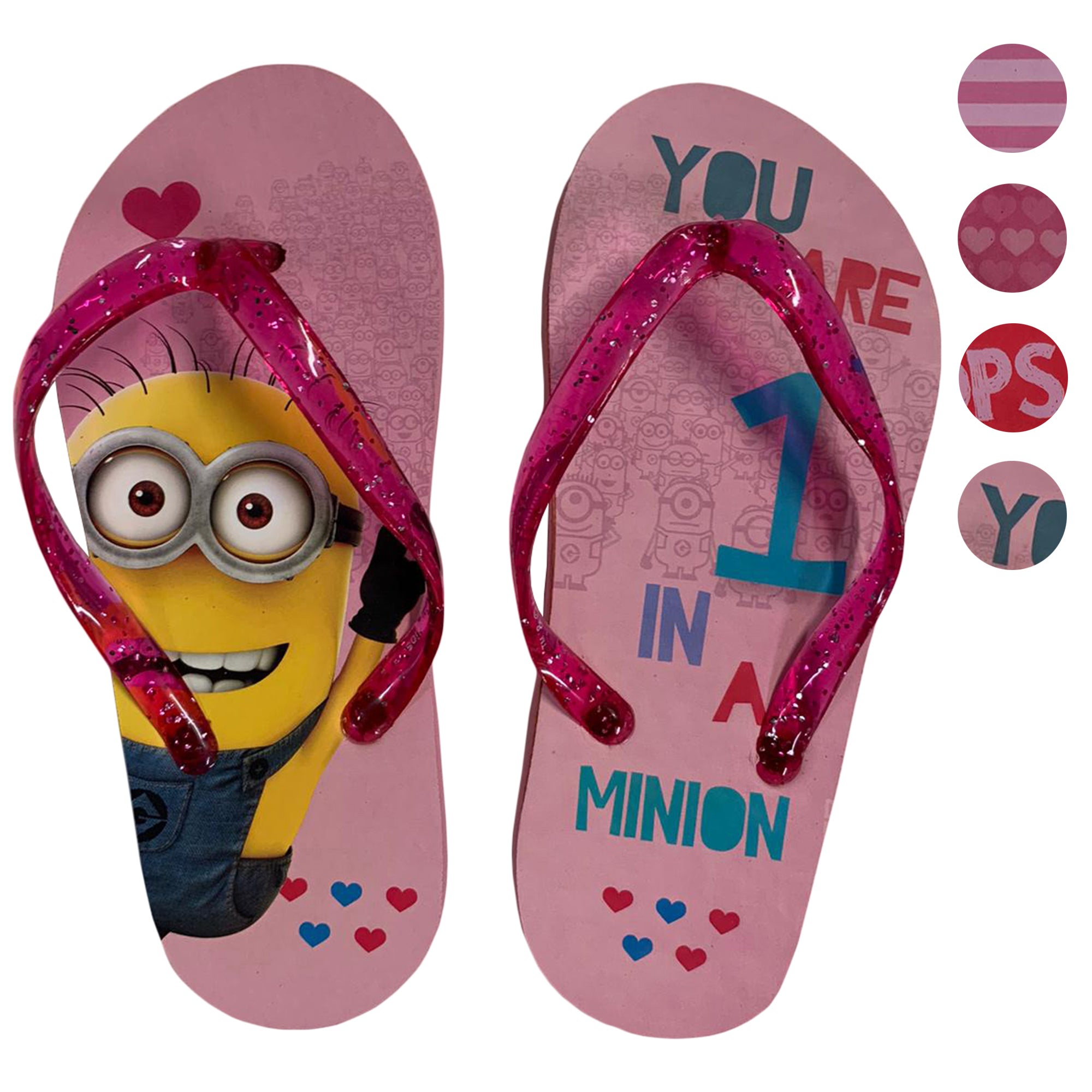 Ciabatte infradito in gomma per bambina Minions Cattivissimo Me 2620