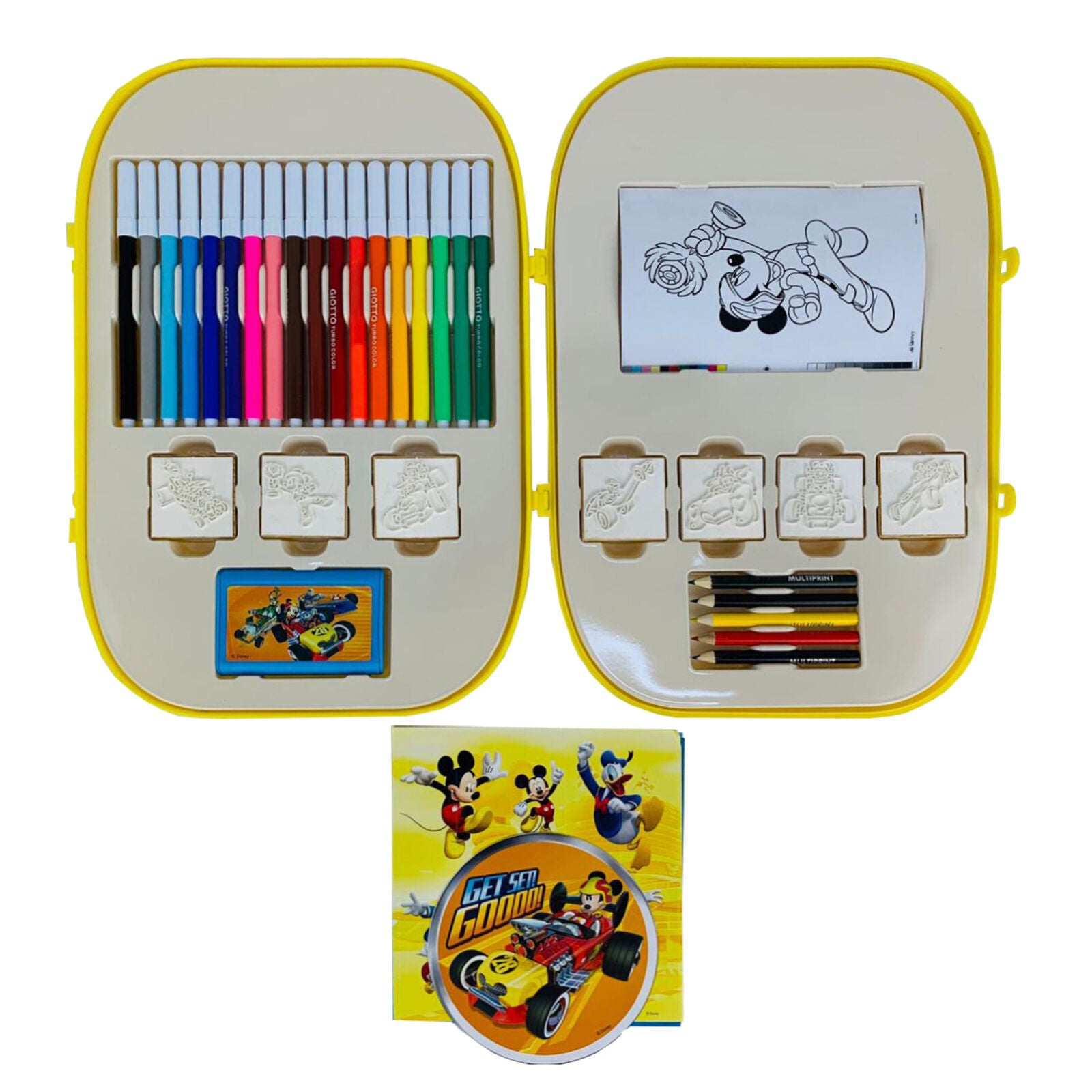 Set cancelleria trolley Giotto con timbri ufficiale Disney Mickey Mouse 2645