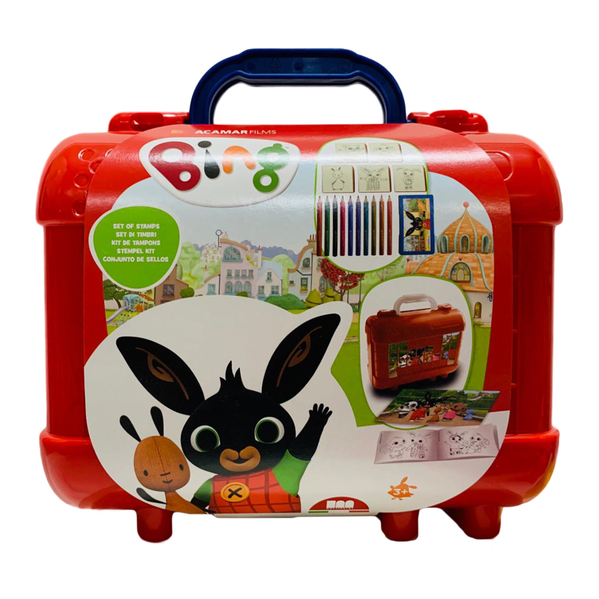 Set cancelleria valigetta ufficiale Bing Bunny con timbri bimbi 2655