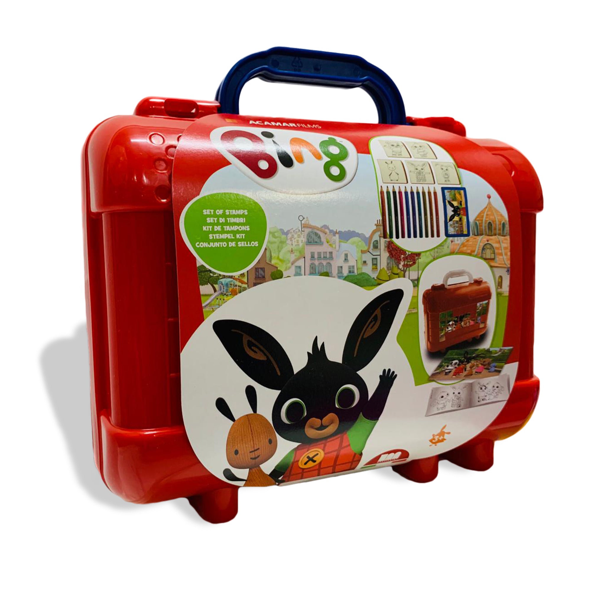 Set cancelleria valigetta ufficiale Bing Bunny con timbri bimbi 2655