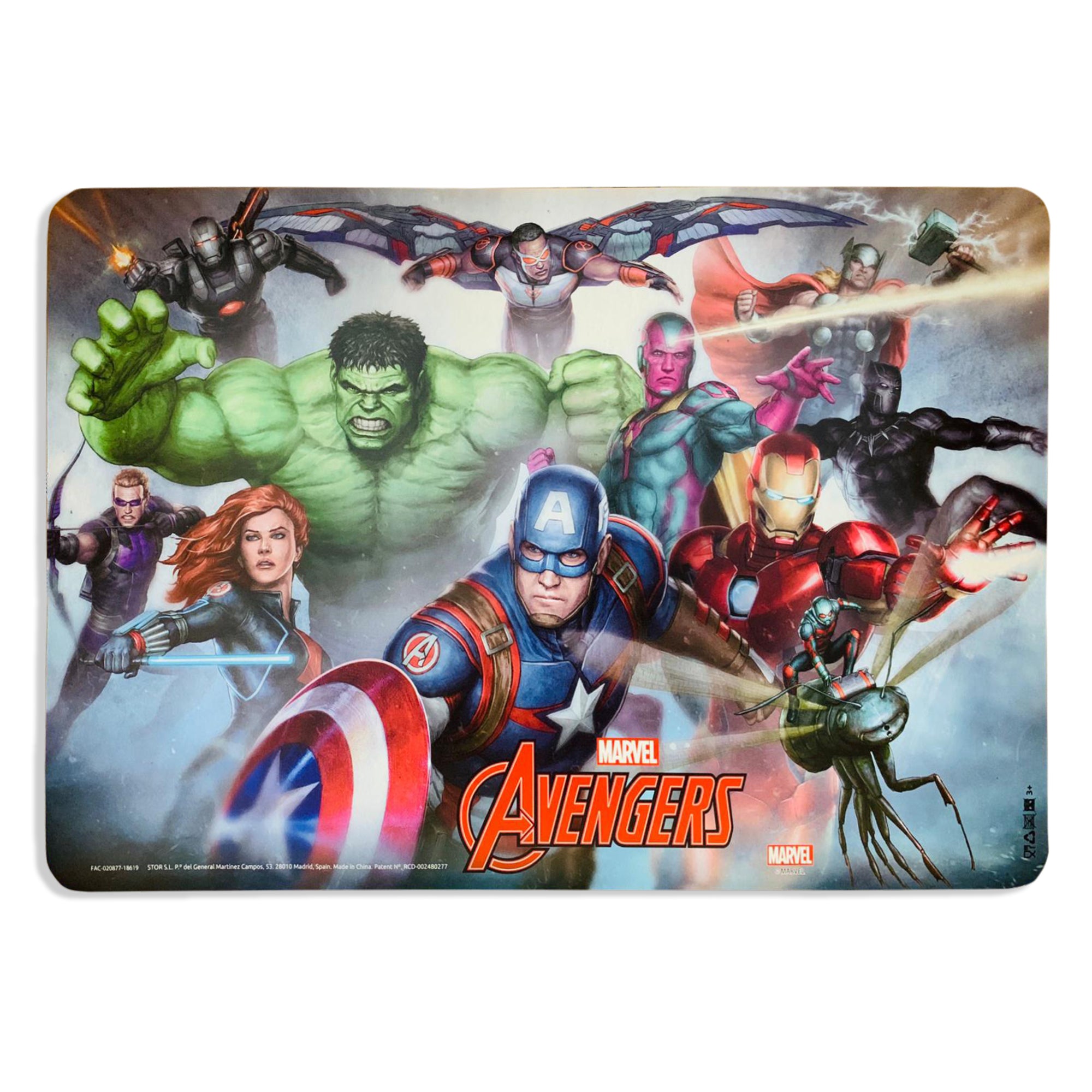 Tovaglietta americana ufficiale Marvel Avengers colazione asilo bimbo 2661
