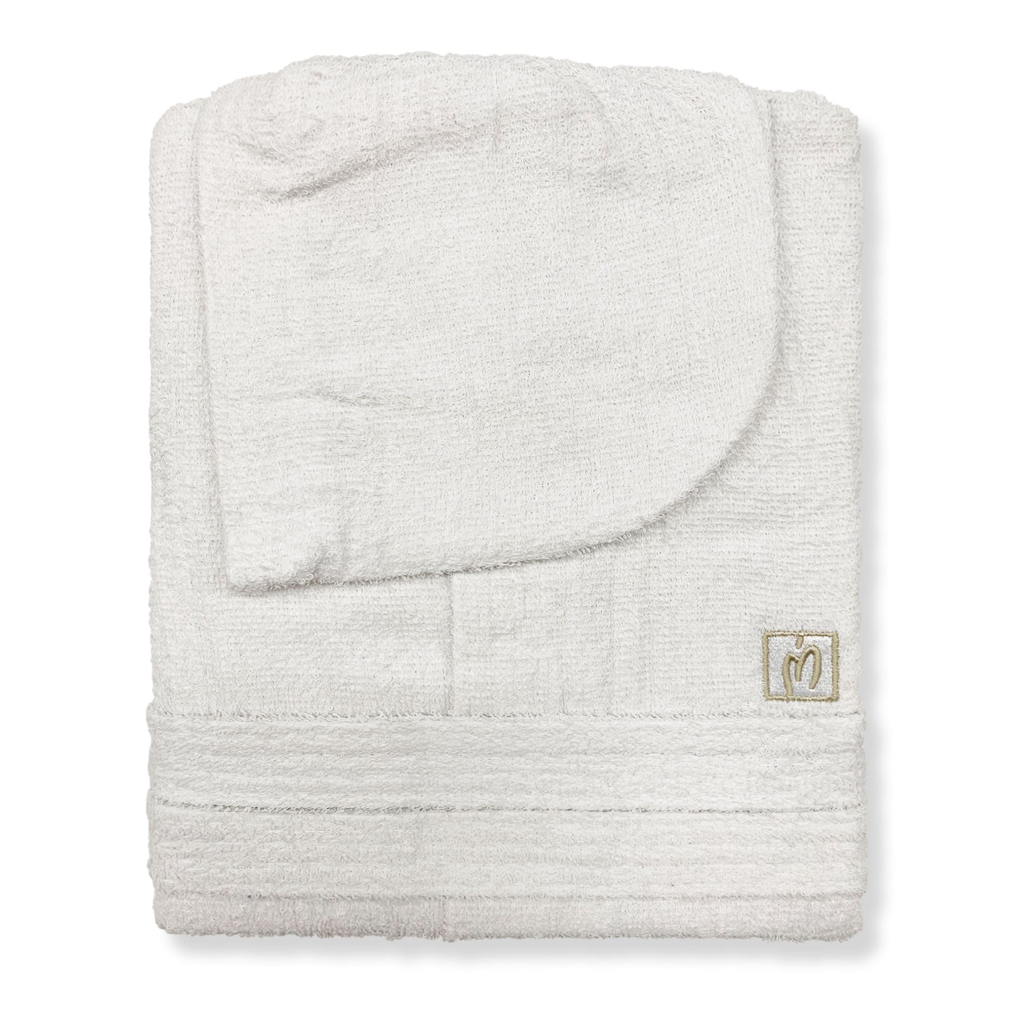 Marta Marzotto men's and women's cotton terry bathrobe with hood 2665