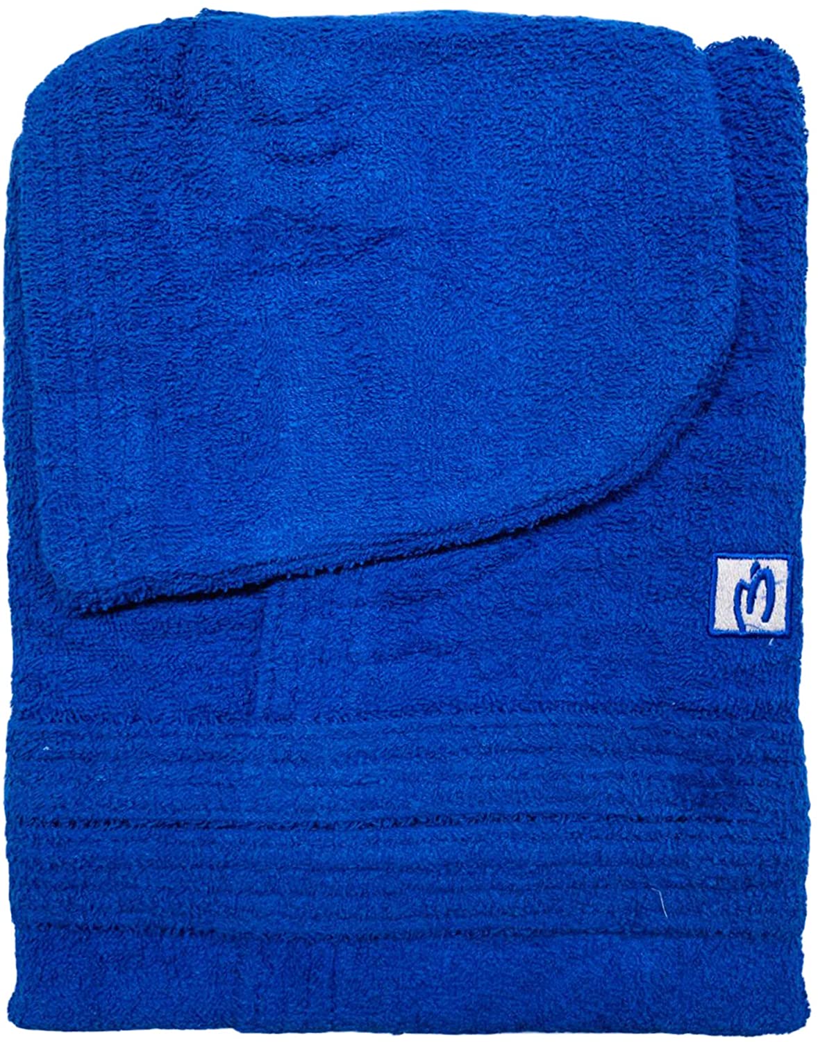 Marta Marzotto men's and women's cotton terry bathrobe with hood 2665