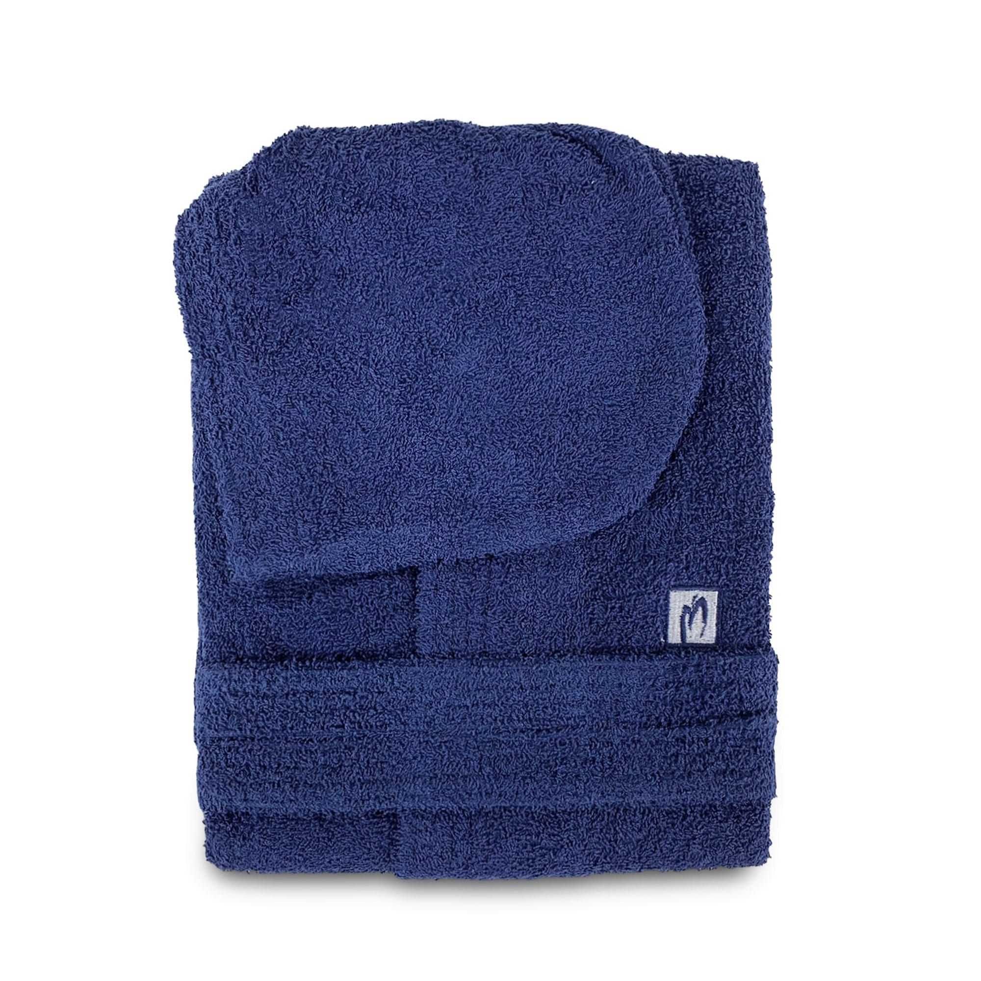 Marta Marzotto men's and women's cotton terry bathrobe with hood 2665