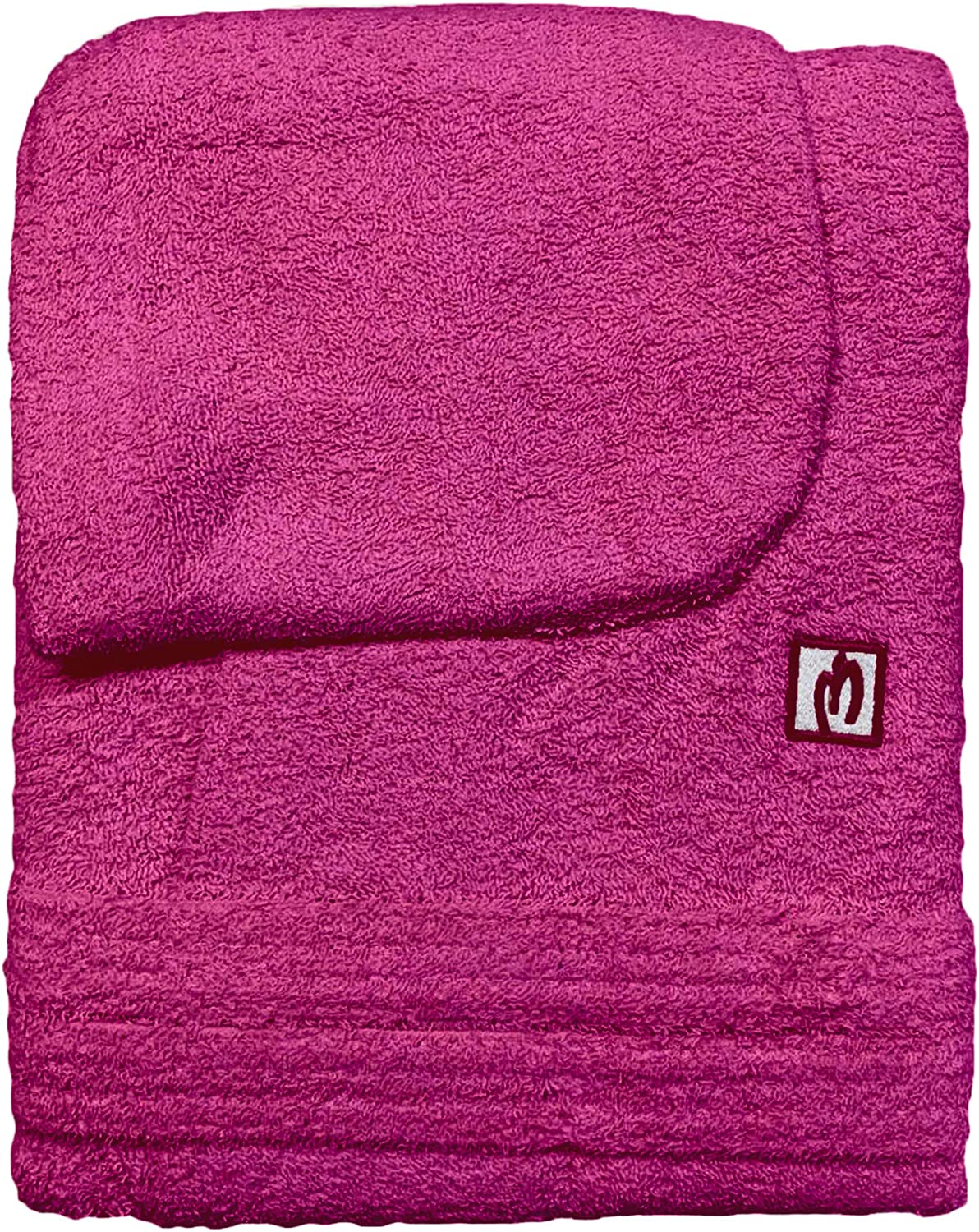Marta Marzotto men's and women's cotton terry bathrobe with hood 2665