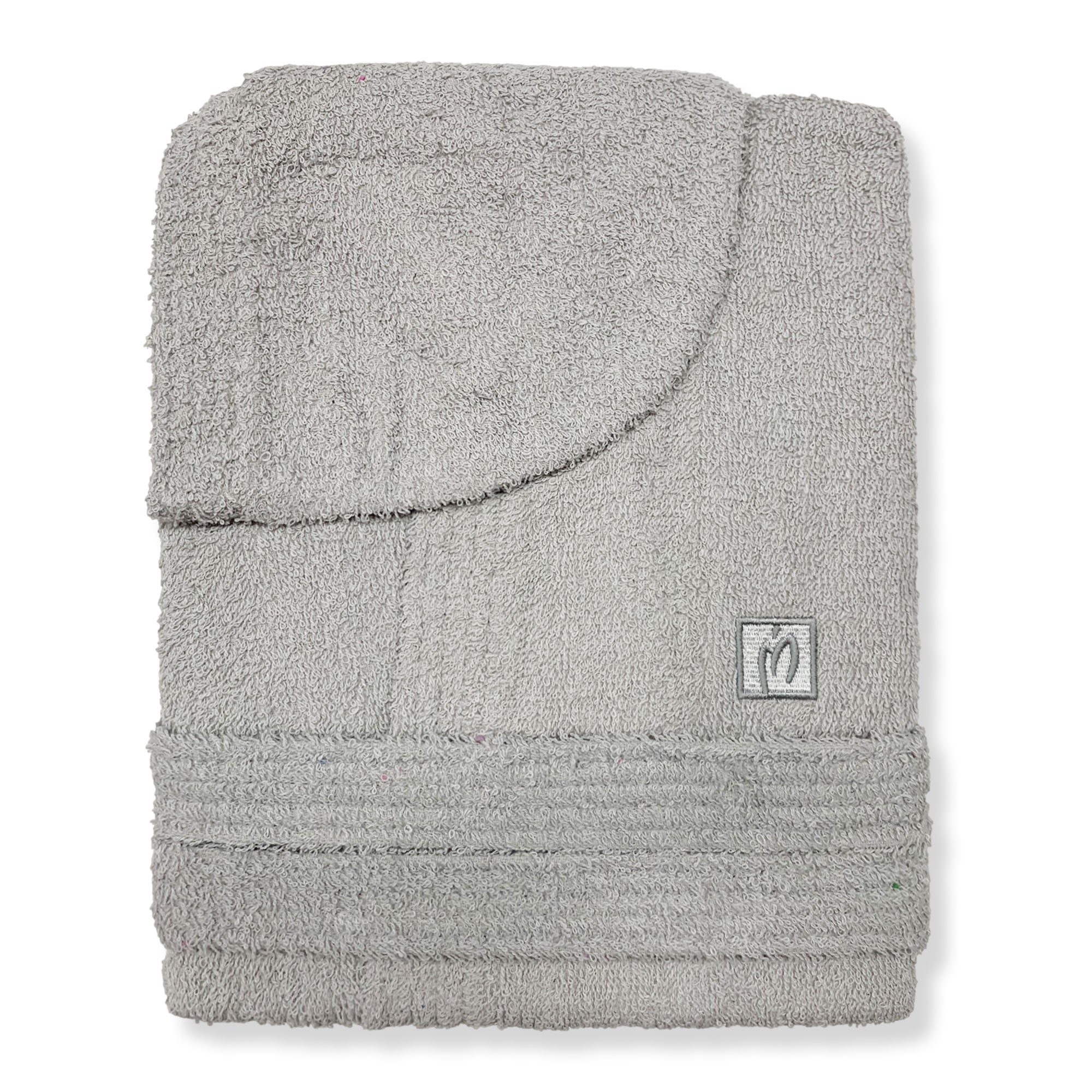 Marta Marzotto men's and women's cotton terry bathrobe with hood 2665