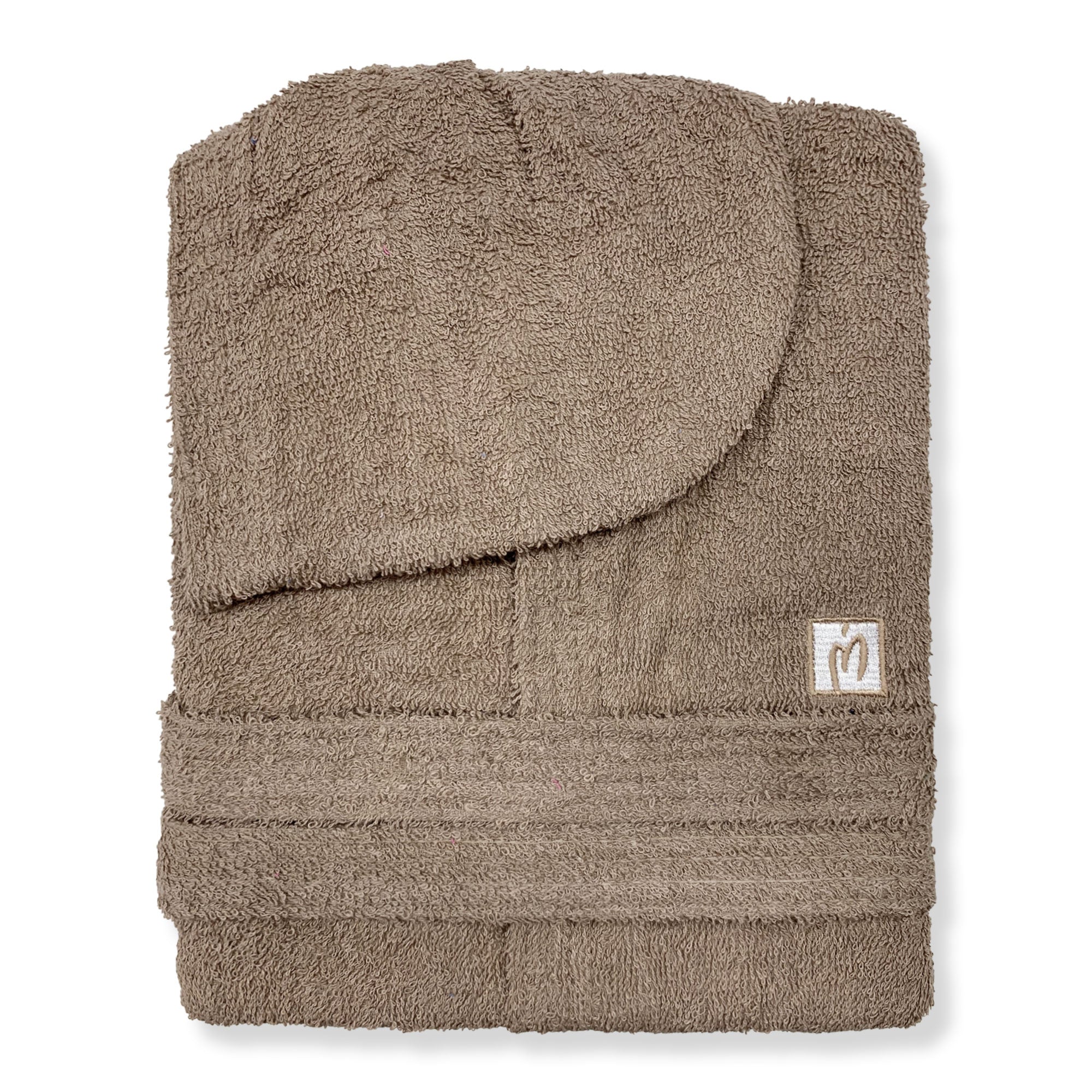 Marta Marzotto men's and women's cotton terry bathrobe with hood 2665