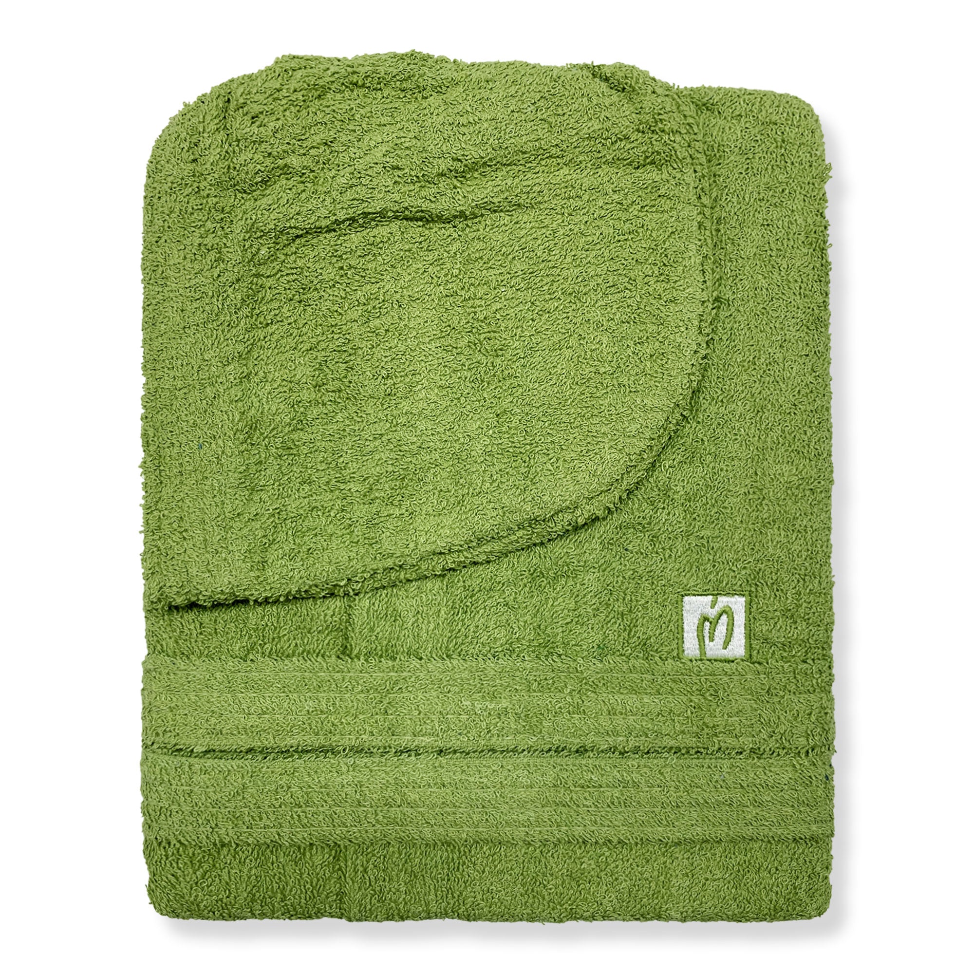 Marta Marzotto men's and women's cotton terry bathrobe with hood 2665