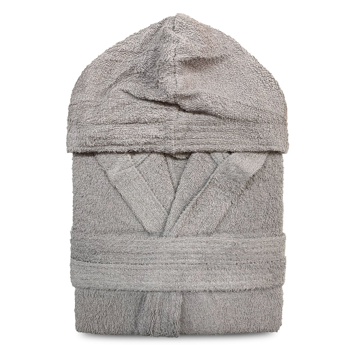 Accappatoio taglie forti in spugna di cotone unisex con cappuccio oversize 2691