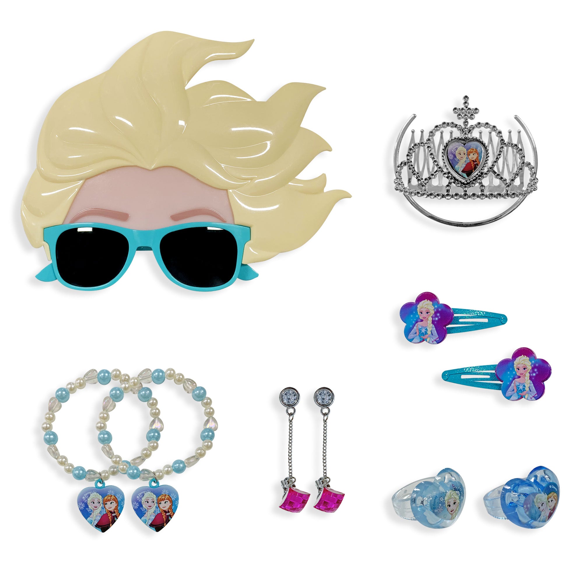 Kit gioielli Disney Frozen 10 pz occhiali accessori e braccialetti 2707