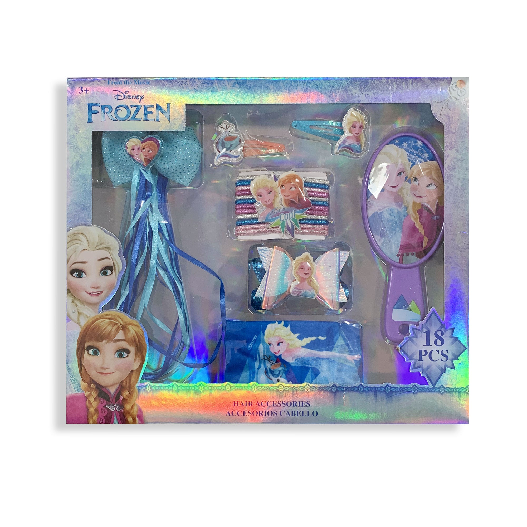 Accessori per capelli Disney Frozen kit 18 pz spazzola fermagli 2709
