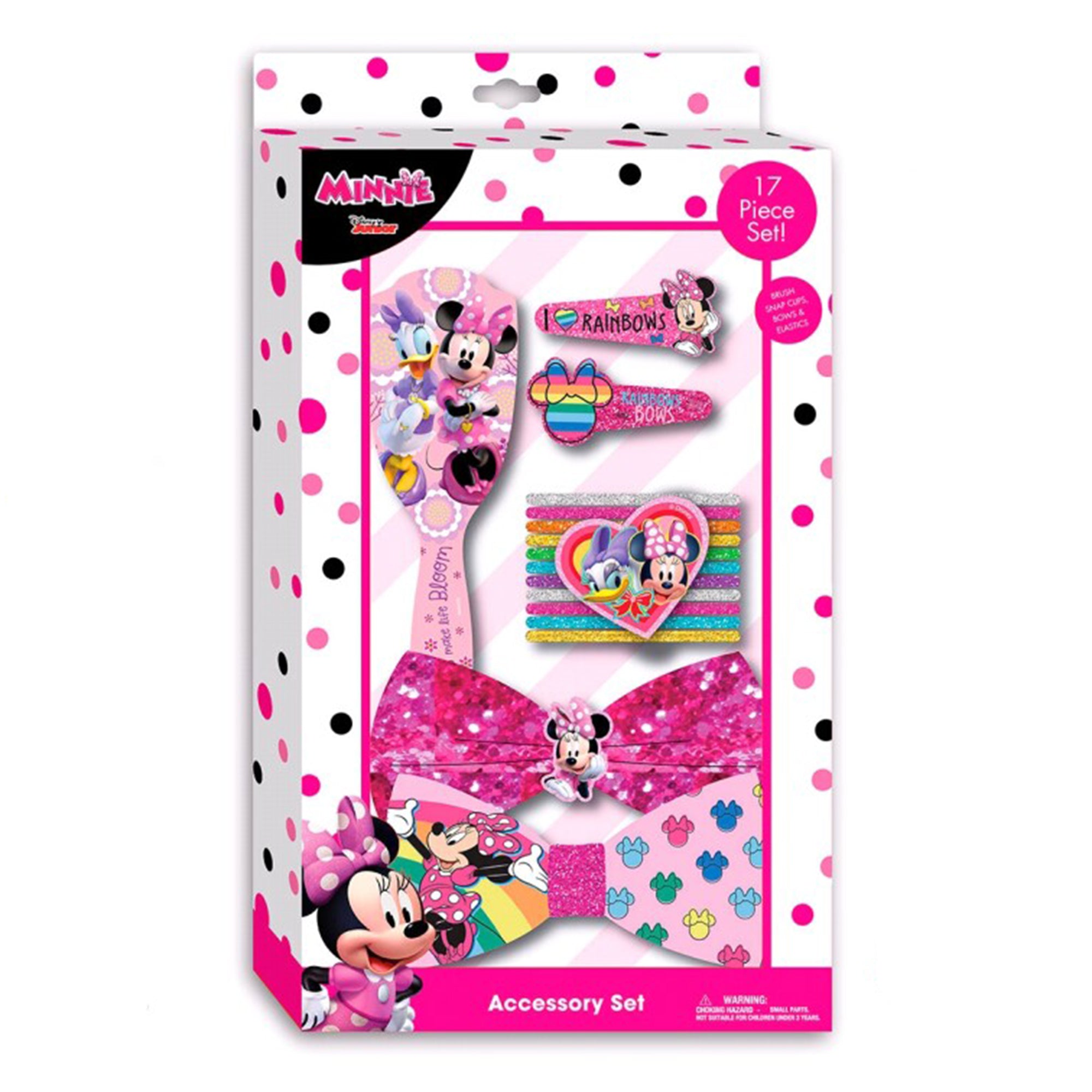 Accessori per capelli Disney Minnie kit 16 pz spazzola fermagli 2711
