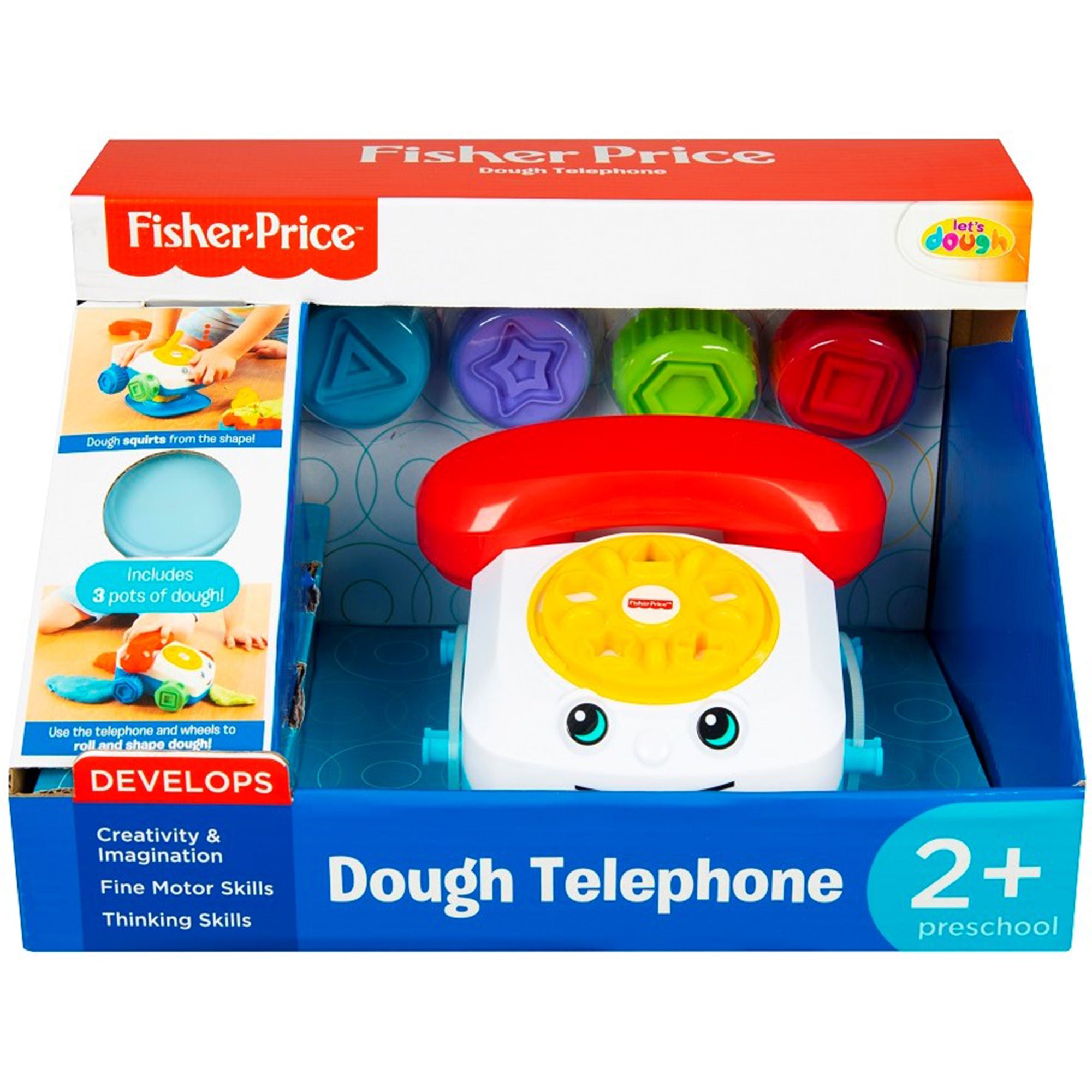Giocattolo creativo per bambini Fisher-Price telefono formine e plastilina 2732