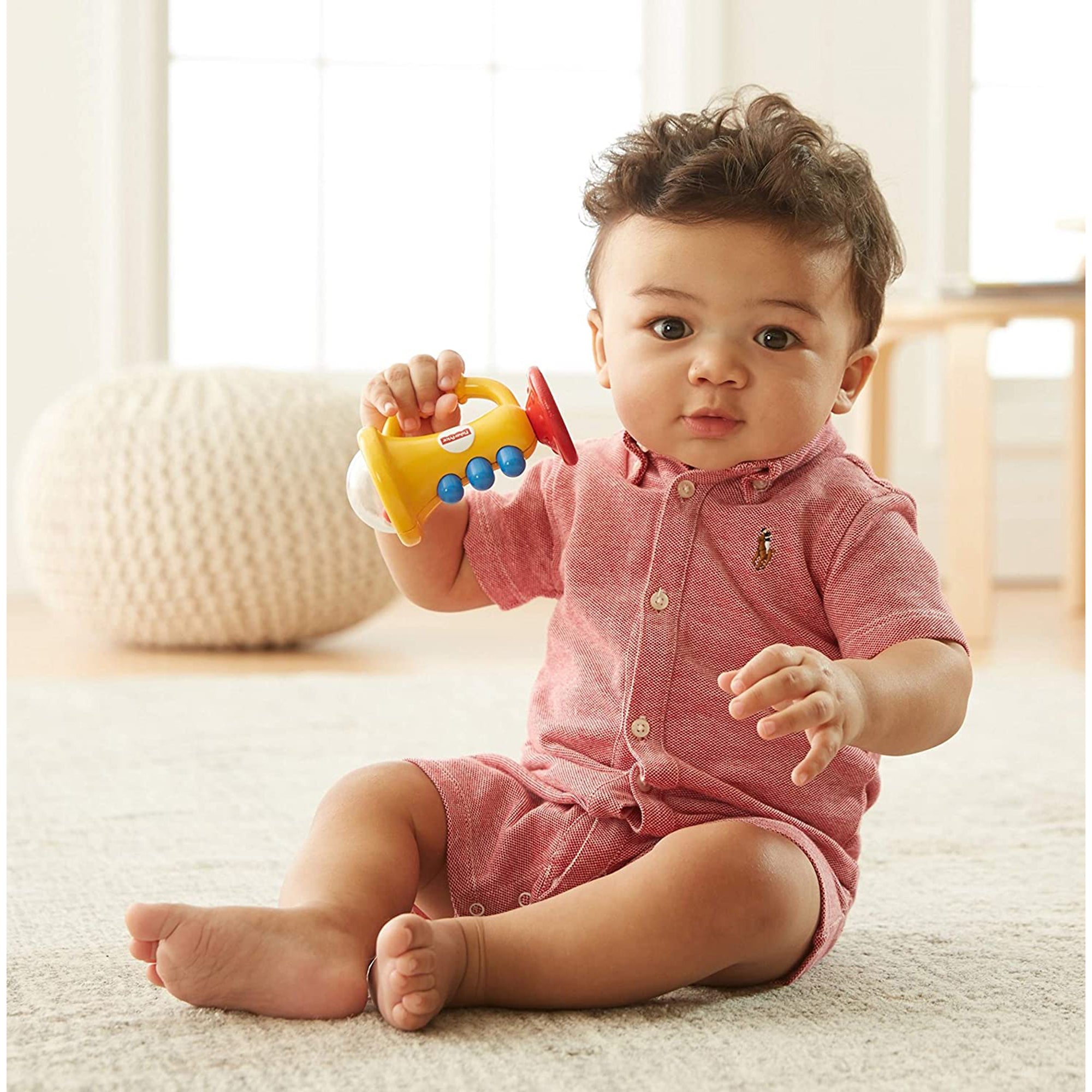 Giocattolo Fisher-Price per bambini trombetta sonaglio mordicchiabile 2734