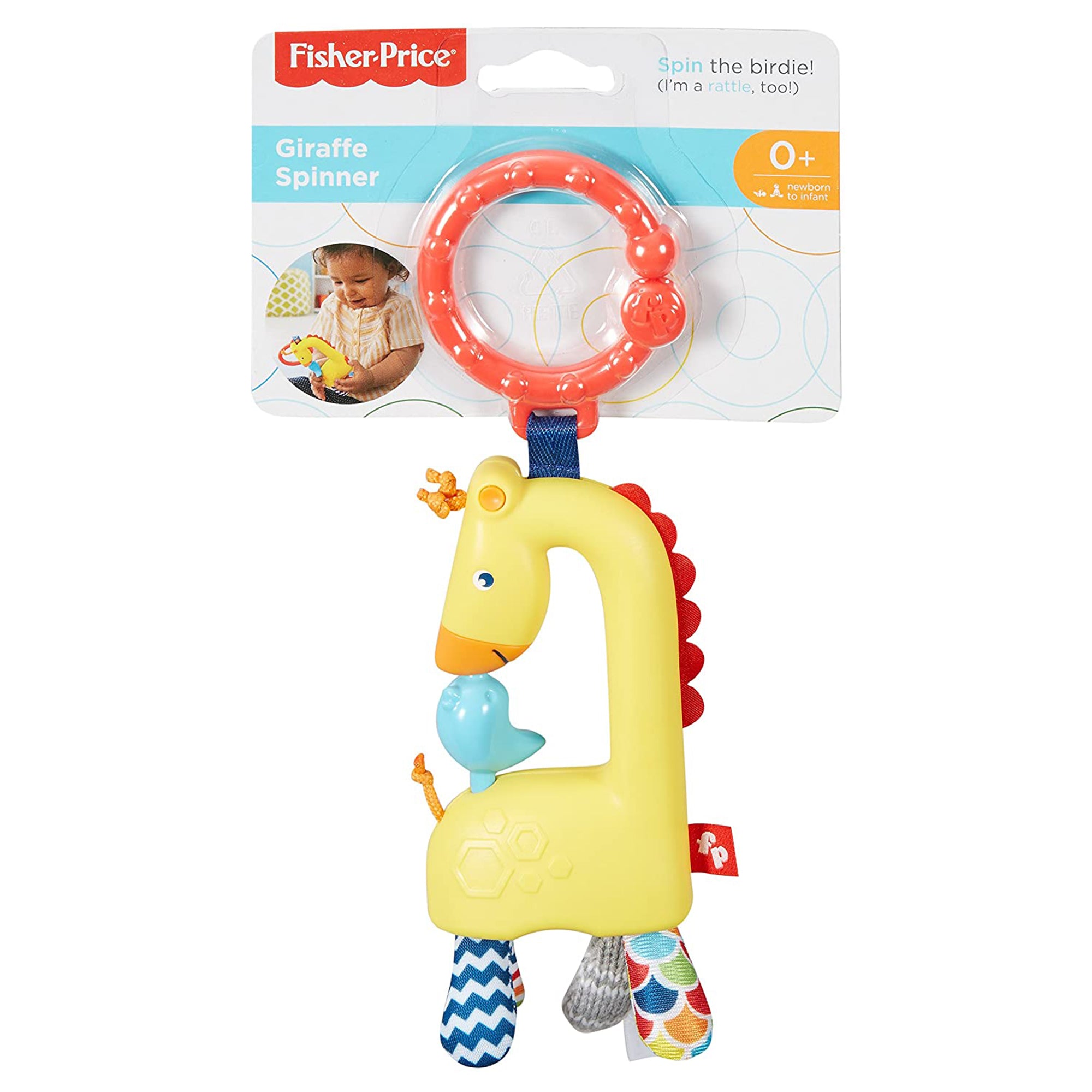 Giocattolo Fisher-Price per bambini sonaglietto giraffa gira gira 2736