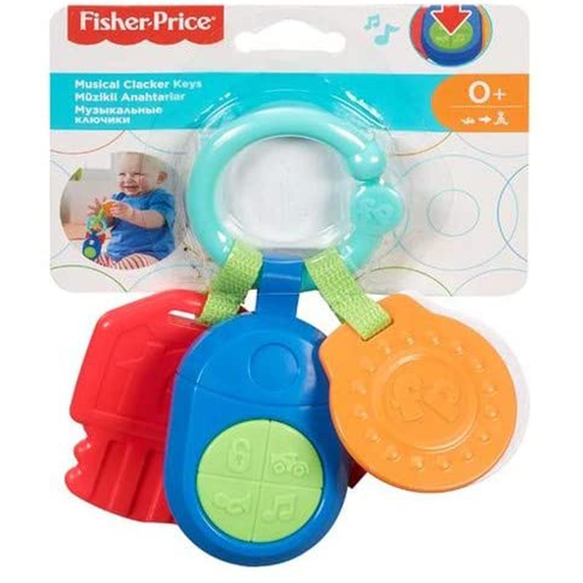 Giocattolo Fisher-Price per bambini sonaglietto chiavi musicali 2739