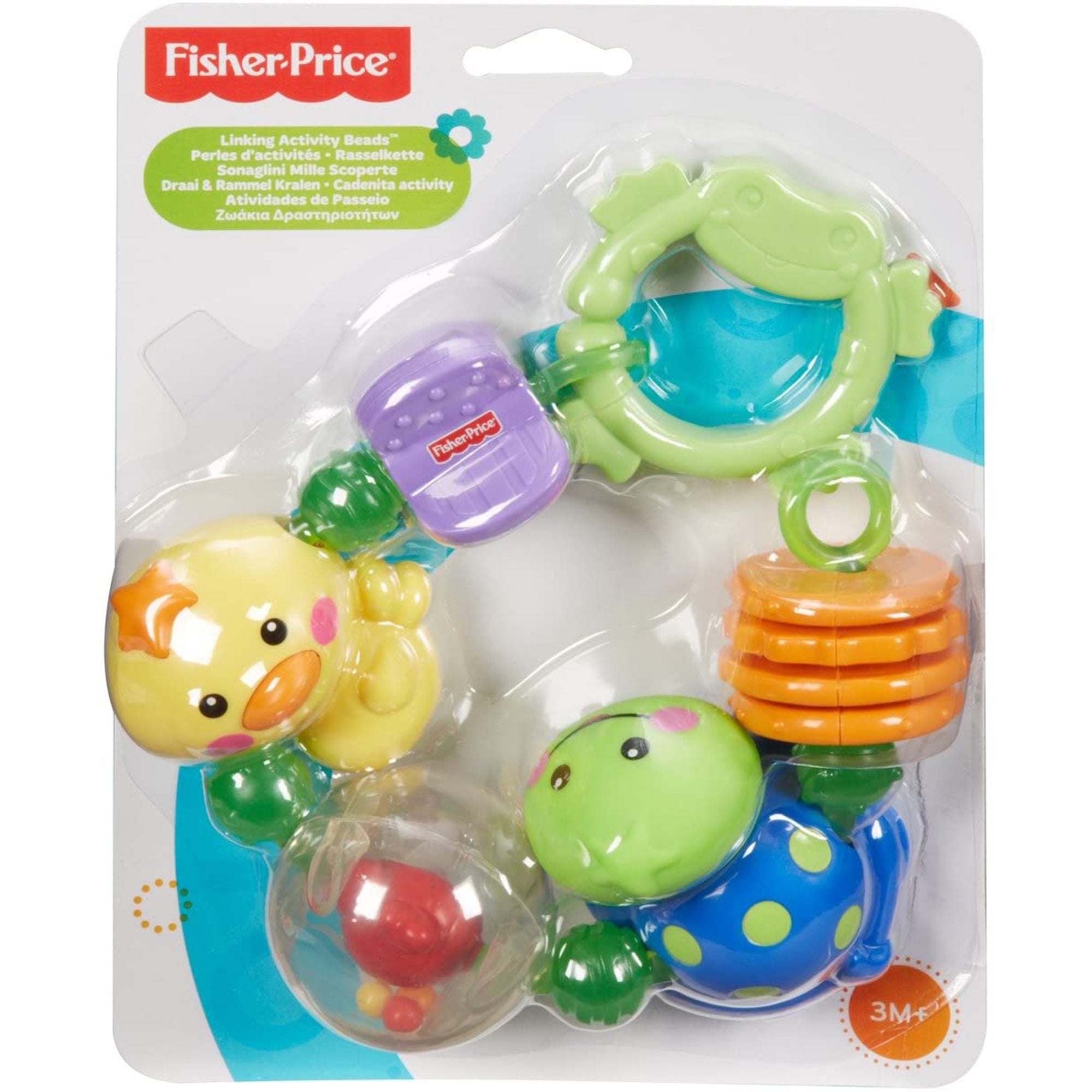 Giocattolo Fisher-Price per bambini catena sonaglietto con specchietto 2740