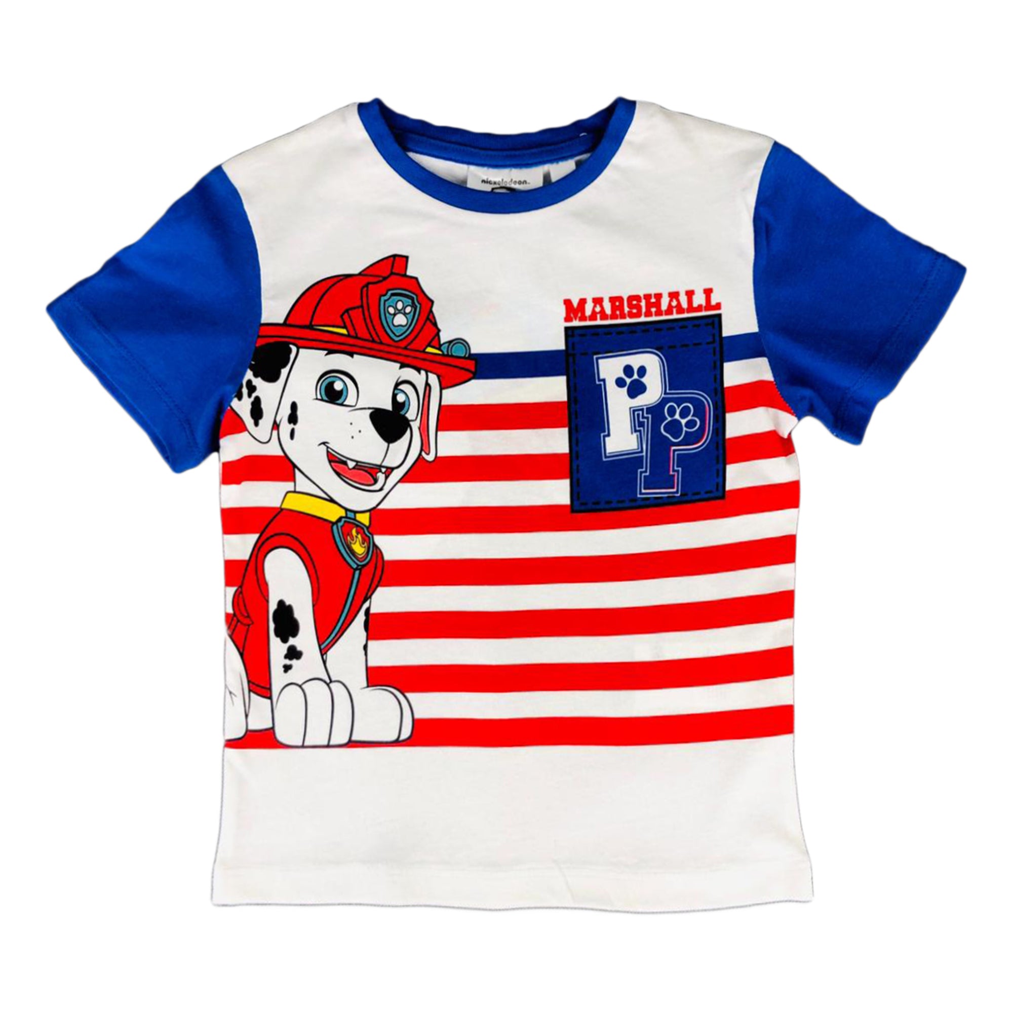 Maglietta Paw Patrol t-shirt in cotone mezze maniche stampata bambino 2827