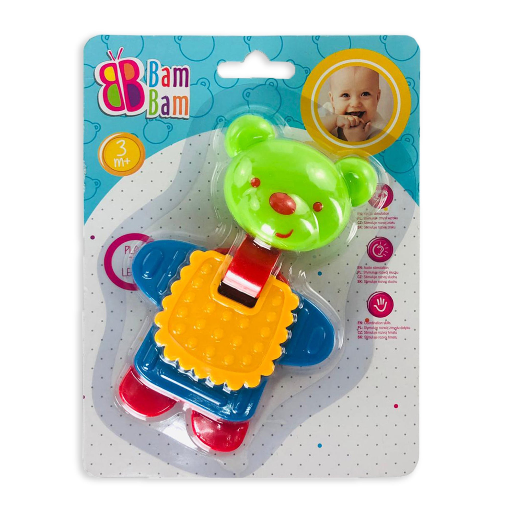 Giocattolo creativo per bambini neonato BamBam orsetto sonaglio 2863