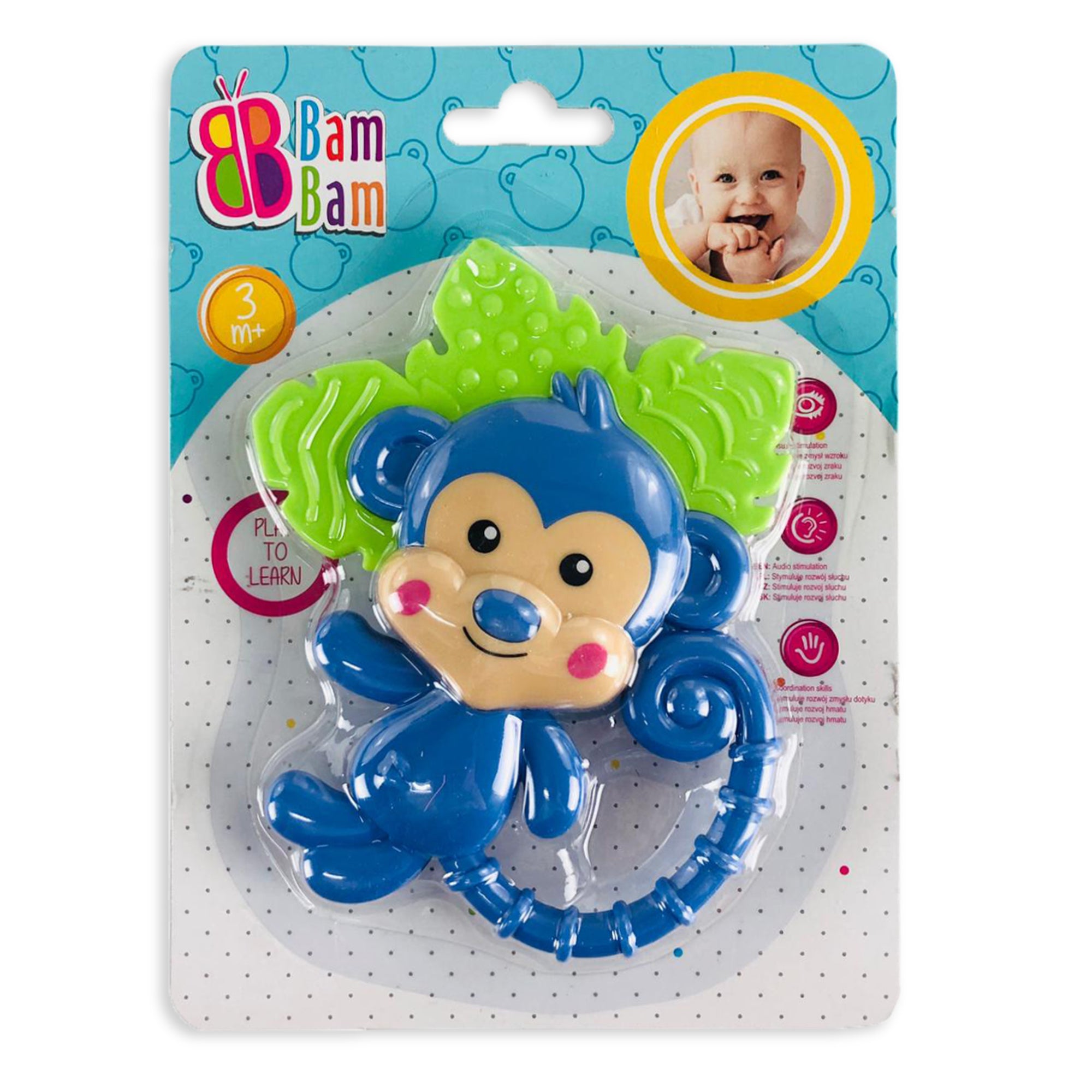 Giocattolo creativo per bambini neonato BamBam scimmietta sonaglio 2864