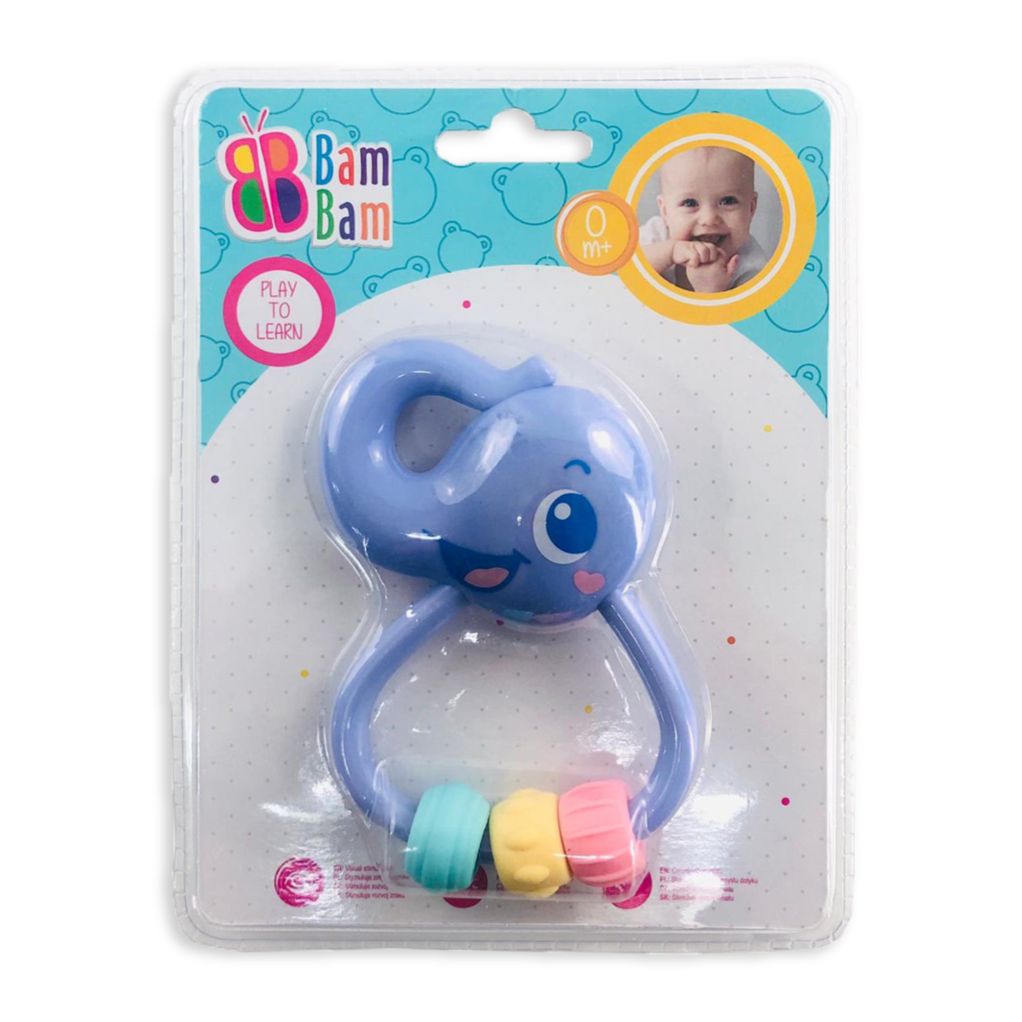 Giocattolo creativo per bambini neonato BamBam elefantino sonaglio 2870