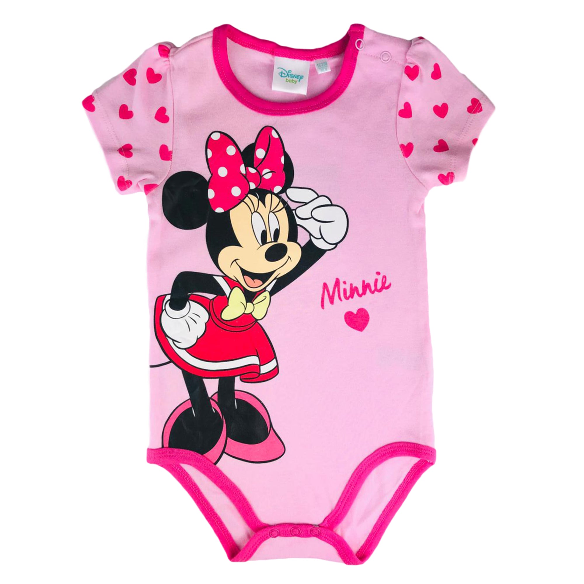 Body neonata manica corta Disney Baby tutina Minnie 2889