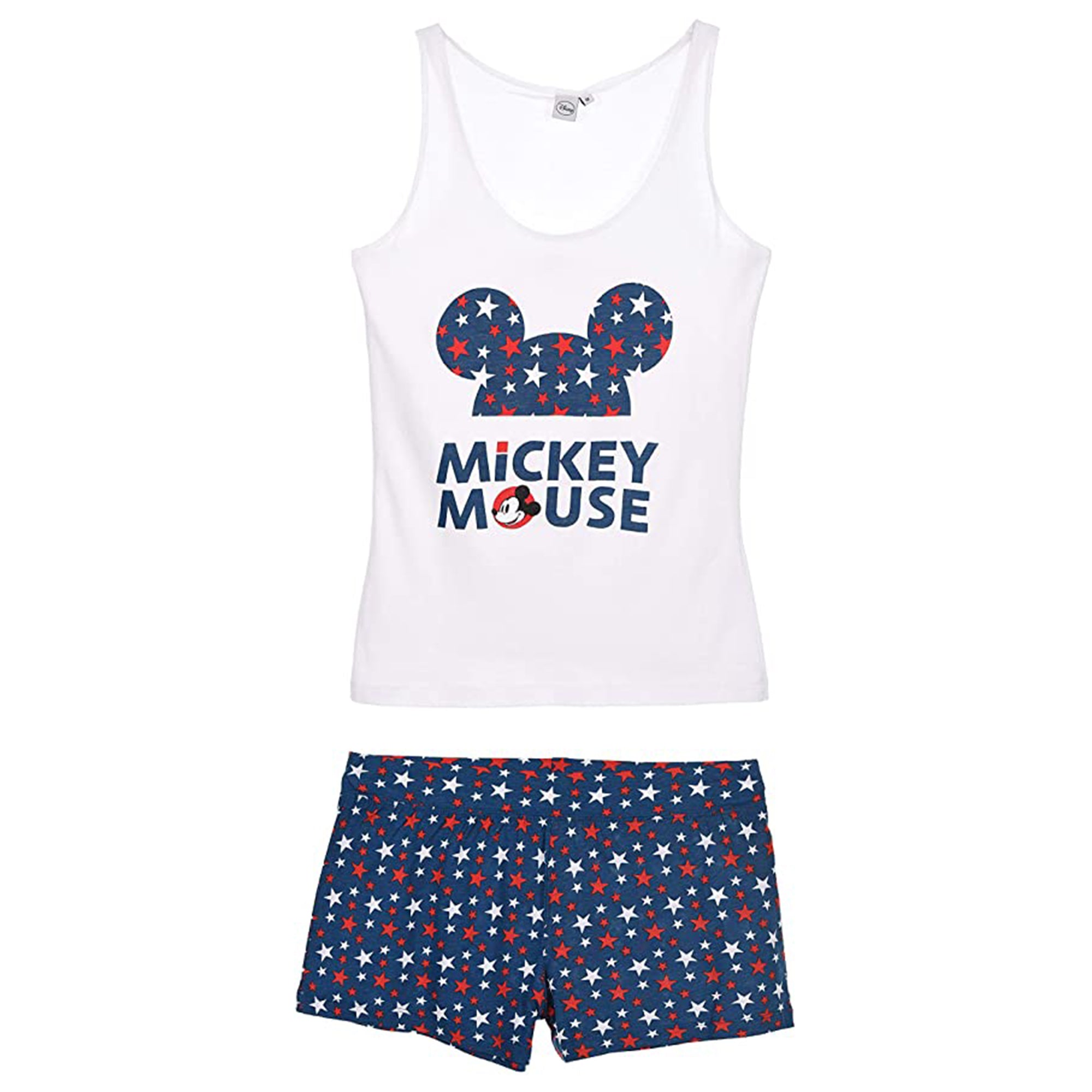 Pigiama corto donna Disney Mickey Mouse canotta e pantaloncino in cotone 2896