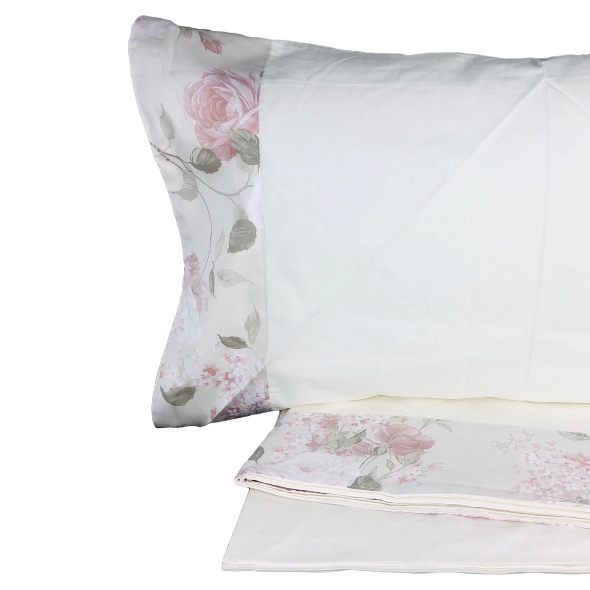 Completo lenzuola cotone per letto matrimoniale IRGE 250x290 cm Sophie 2970