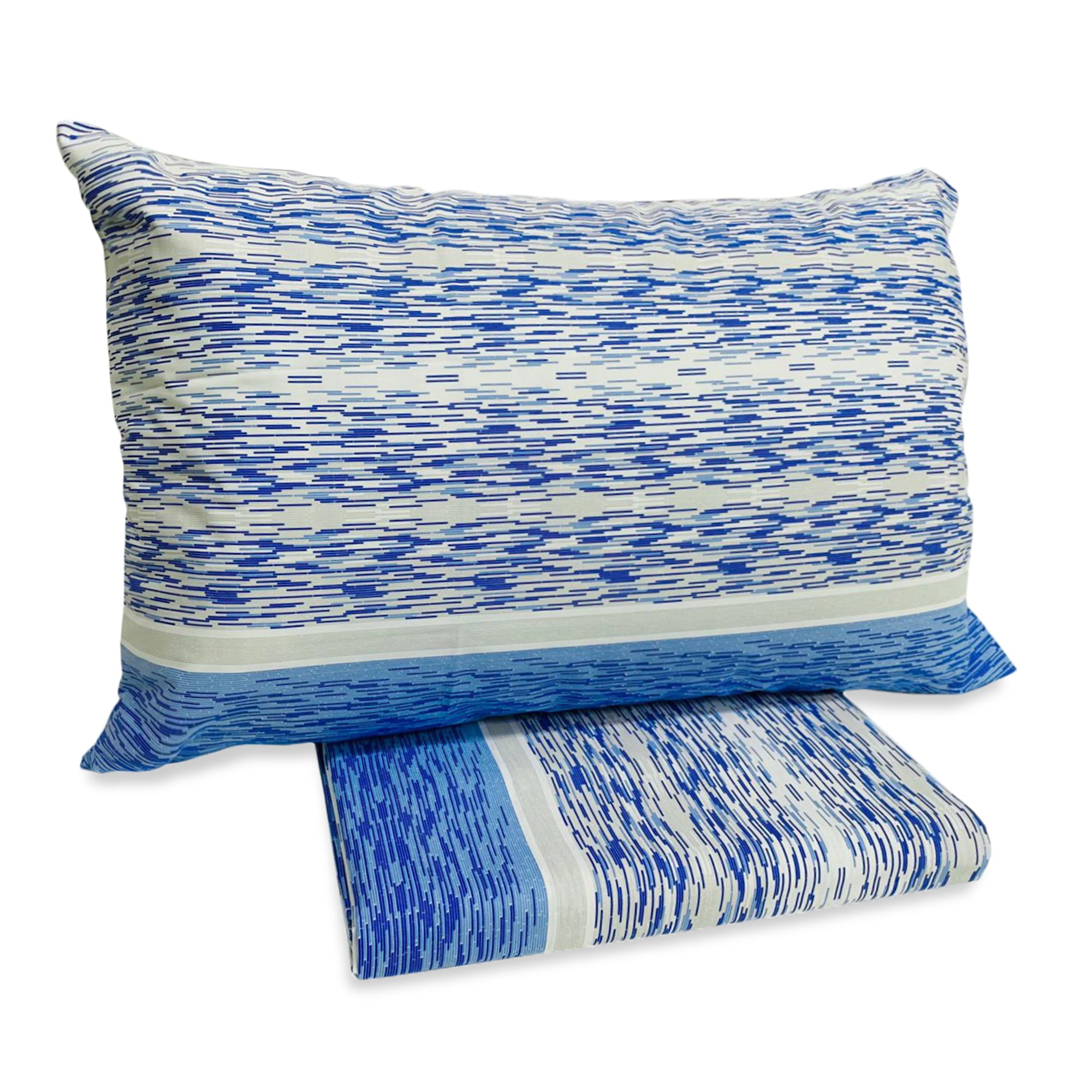 Completo lenzuola in cotone stampato letto matrimoniale Imberti 2 piazze 3087